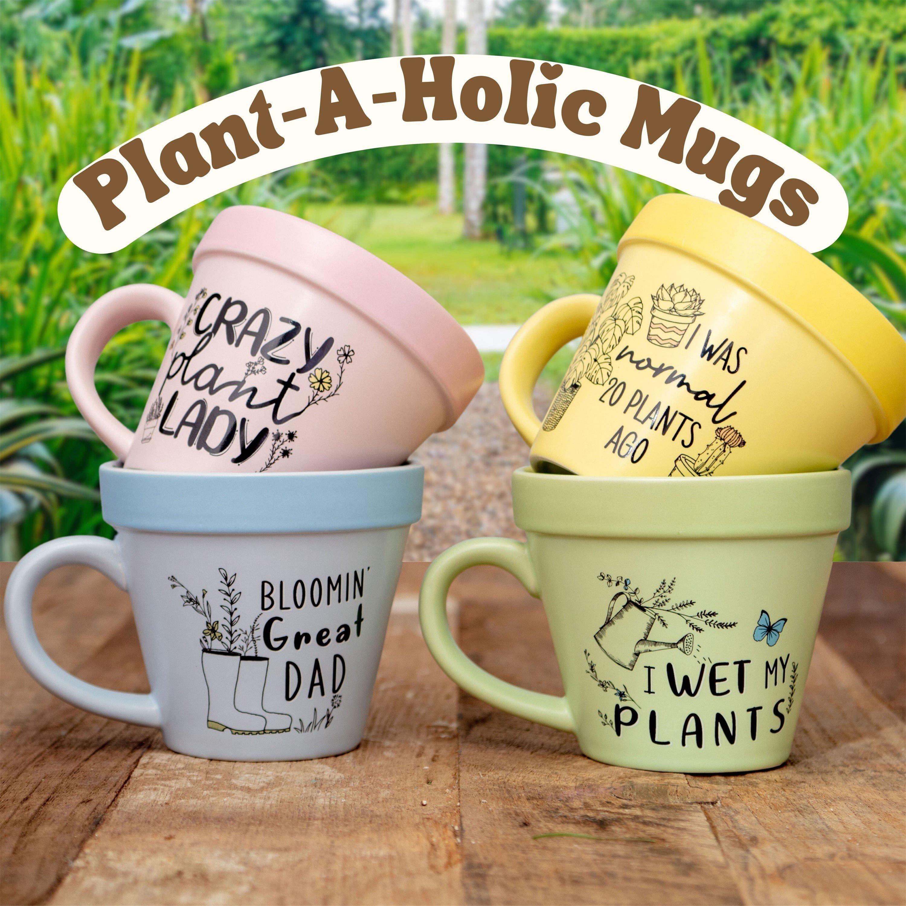 Pink - Boxer Gifts - Plant-a-holic Mugs - Crazy Plant Lady - Gift - 4