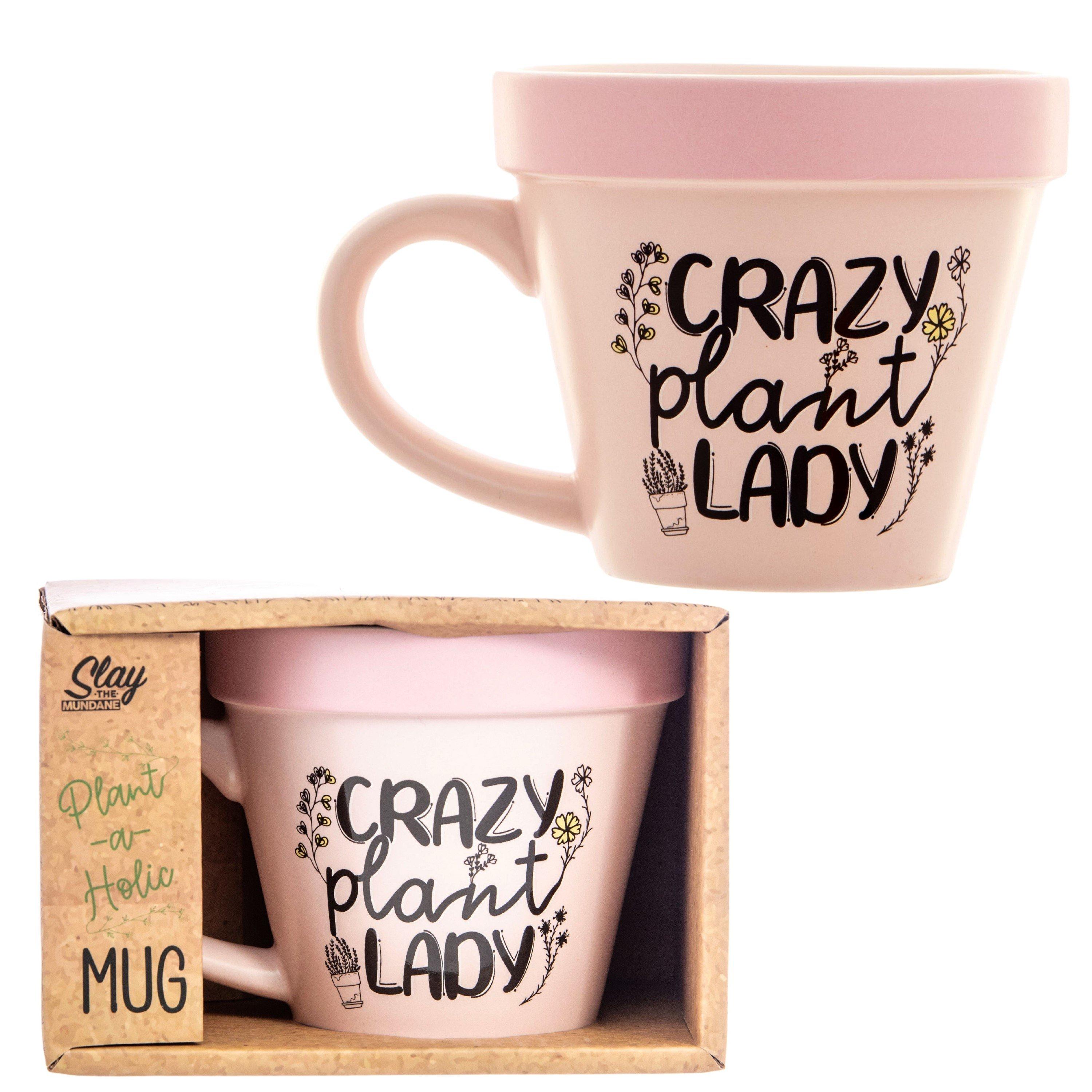 Pink - Boxer Gifts - Plant-a-holic Mugs - Crazy Plant Lady - Gift - 5