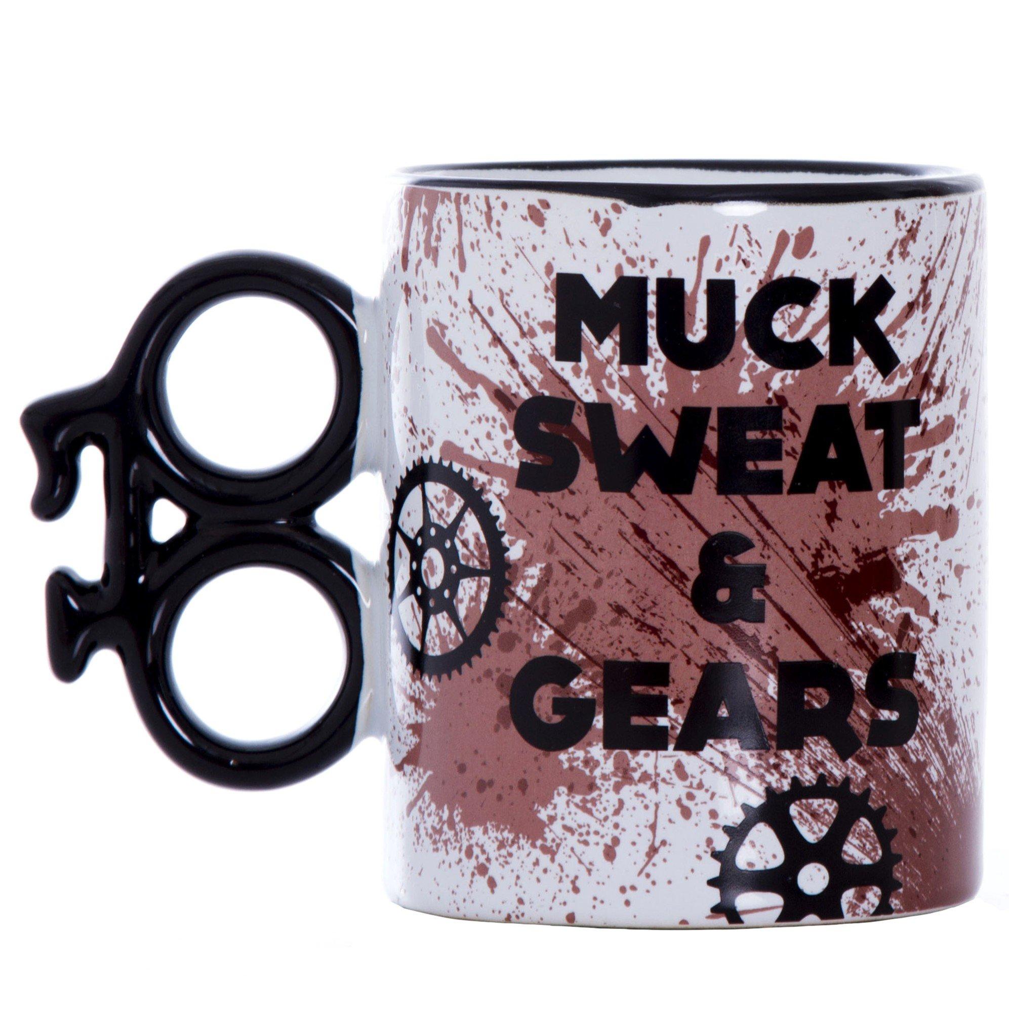 Multi - Boxer Gifts - Muck Sweat and Gears Ceramic Bike Mug - Great Gift - 1