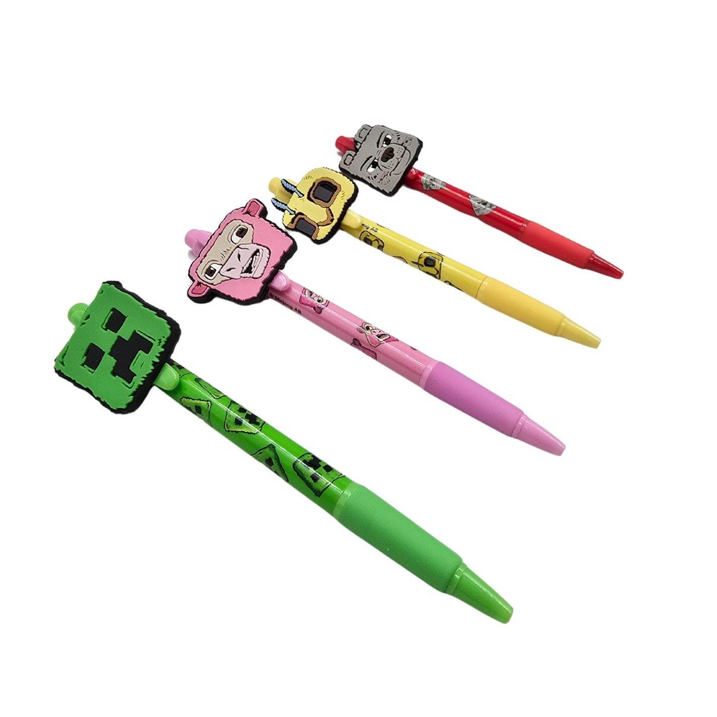 Multi - Minecraft - Minecraft 4 Pack Of Pens - 4