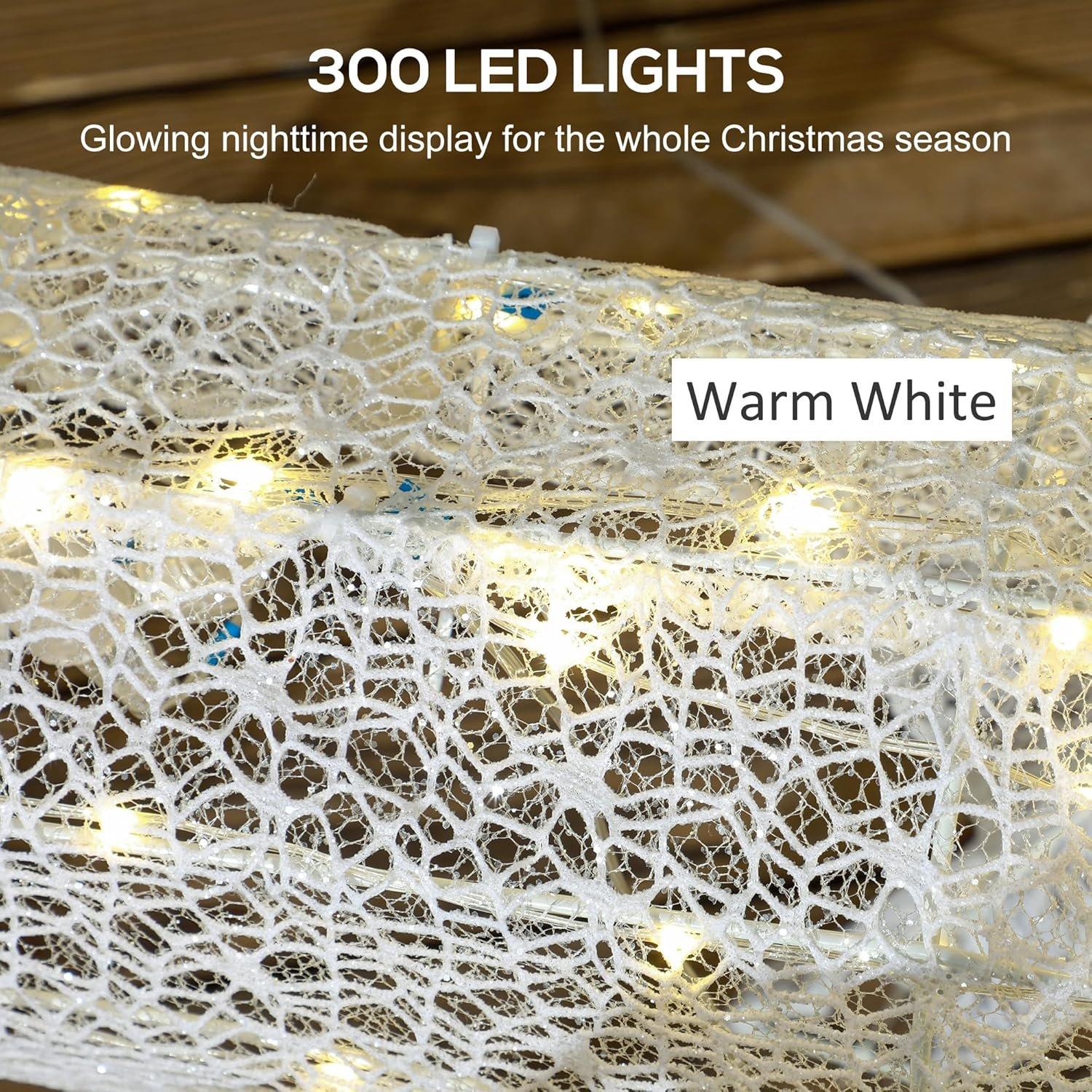 Yellow - HOMCOM - Outsunny Three-Piece LED Light Reindeer Set - 3