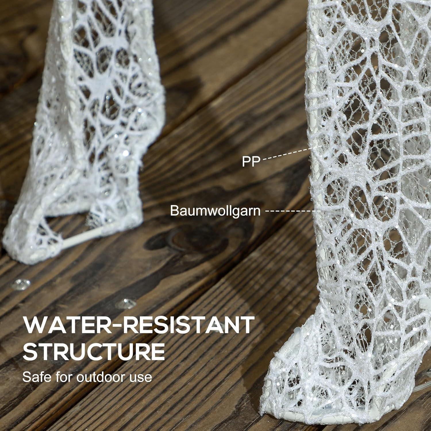 Yellow - HOMCOM - Outsunny Three-Piece LED Light Reindeer Set - 6