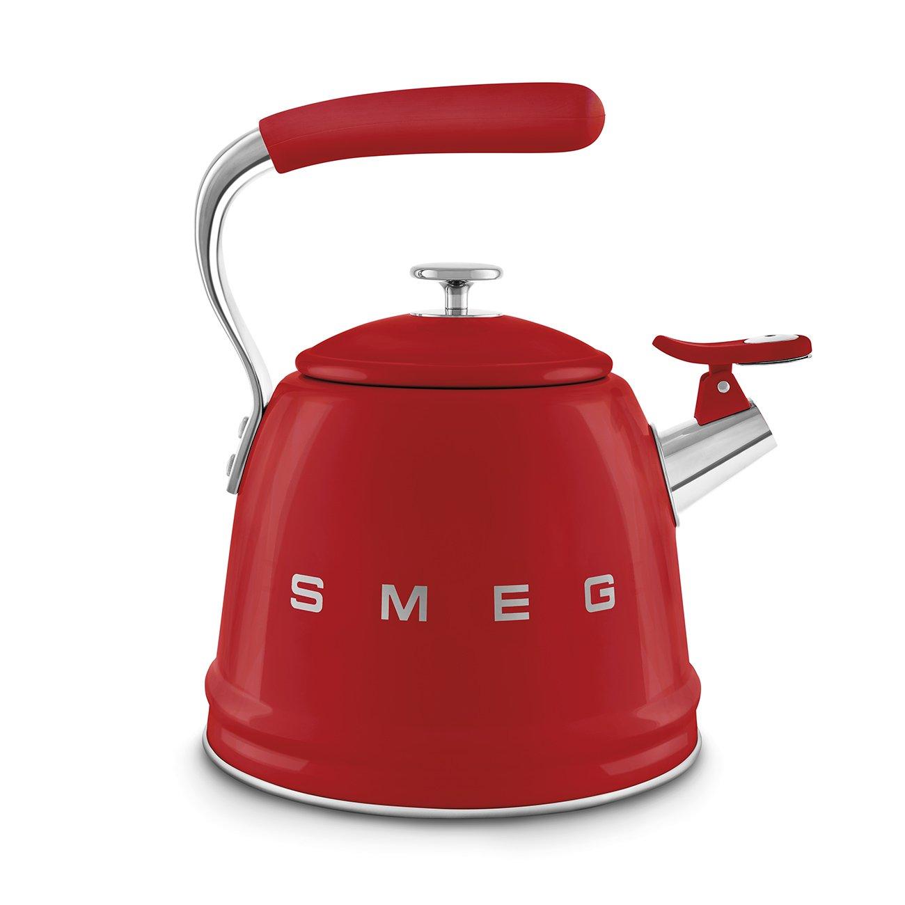 Red - Smeg - Whistling Kettle in Red - 3