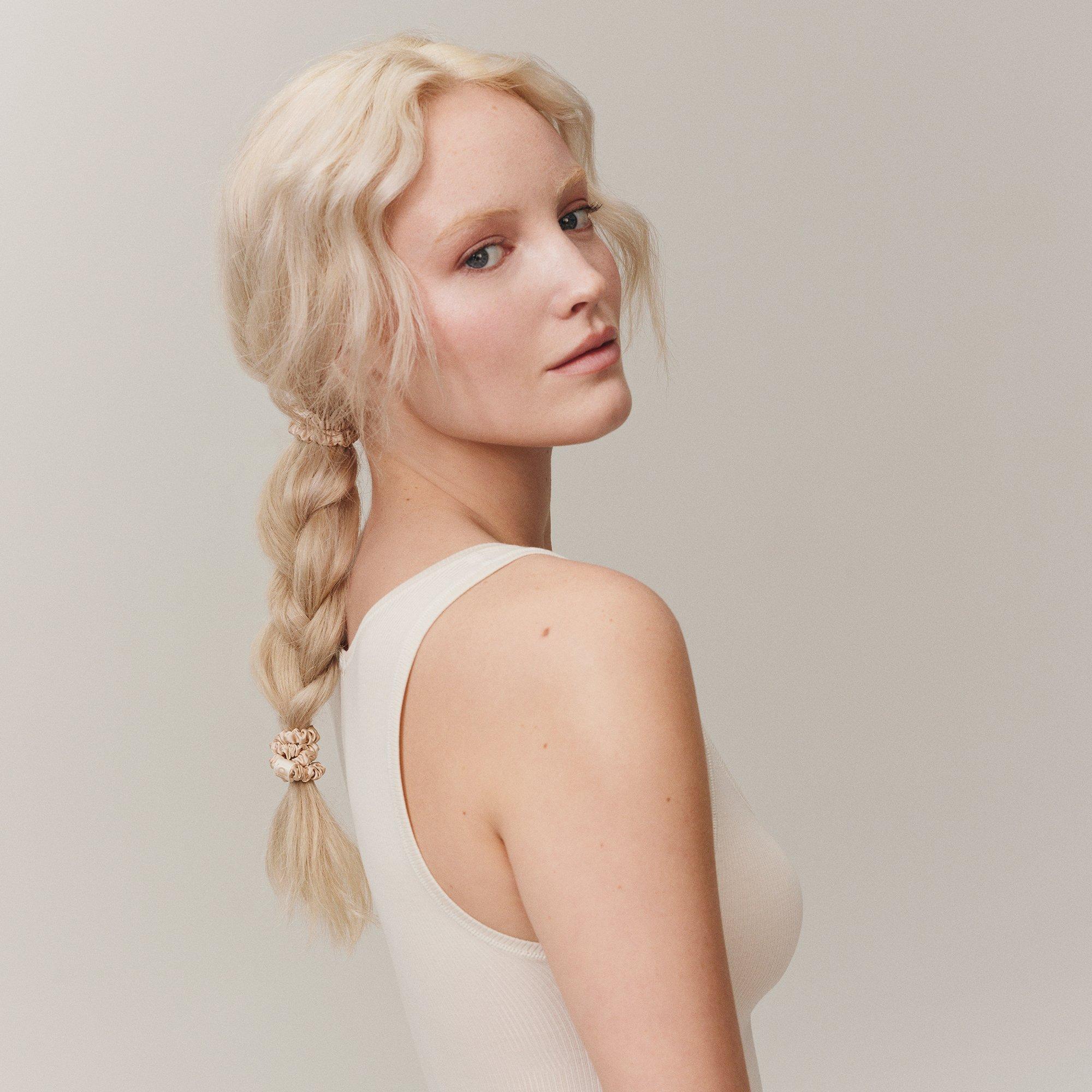 Blonde - Slip - Pure Silk Scrunchies - 6