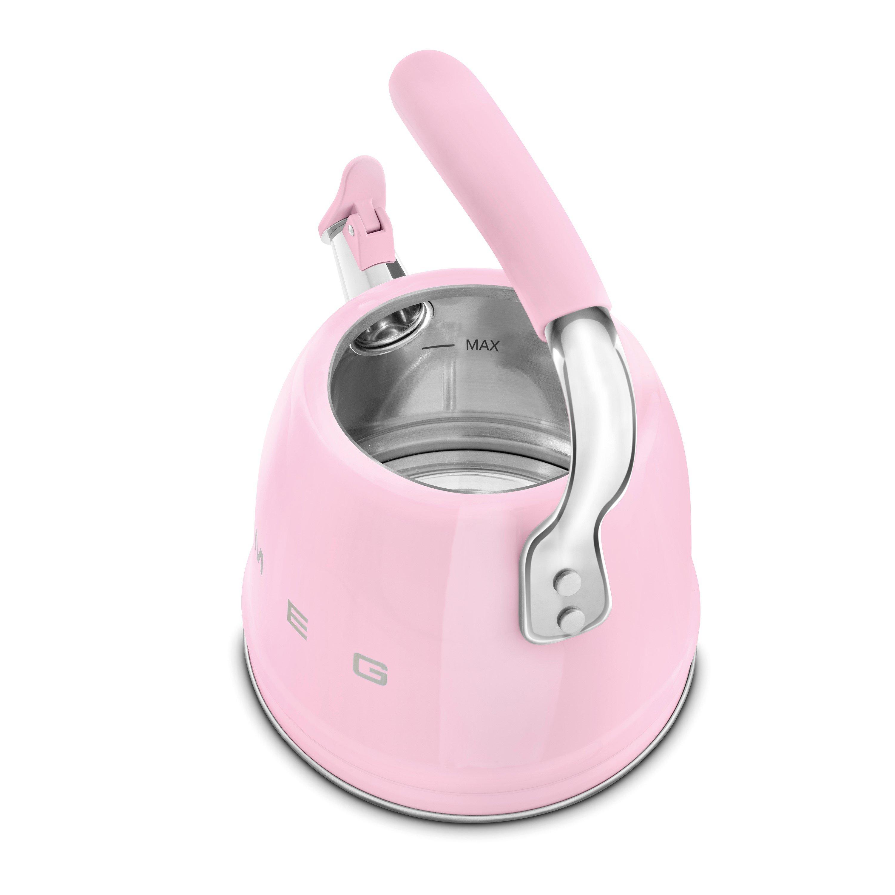 Pink - Smeg - Whistling Kettle in Pink - 6