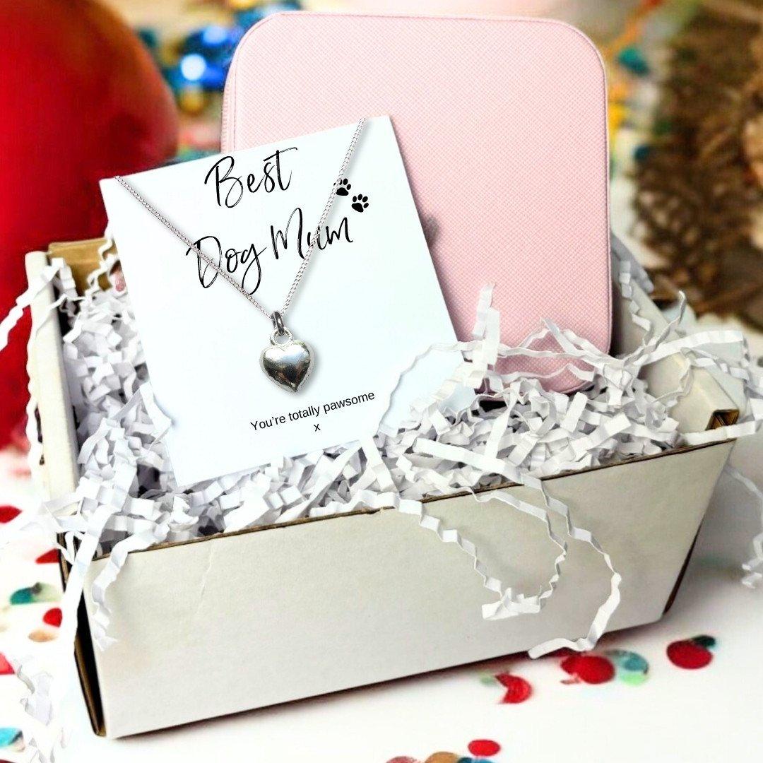 Silver - Aye Do Gifts - Best Dog Mum Necklace & Jewellery Box Gift - 1