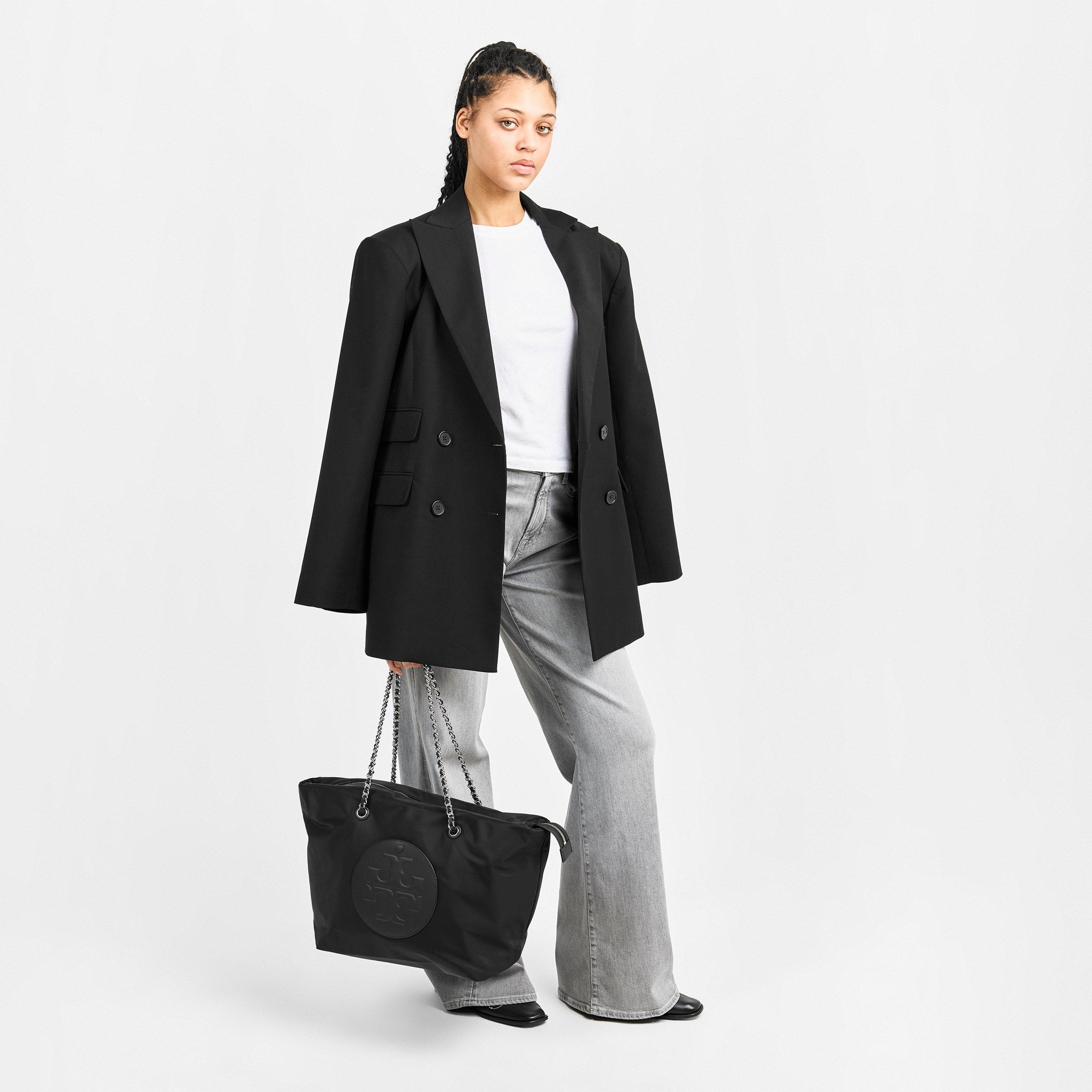 Black - Tory Burch - Ella Chain Tote - 6