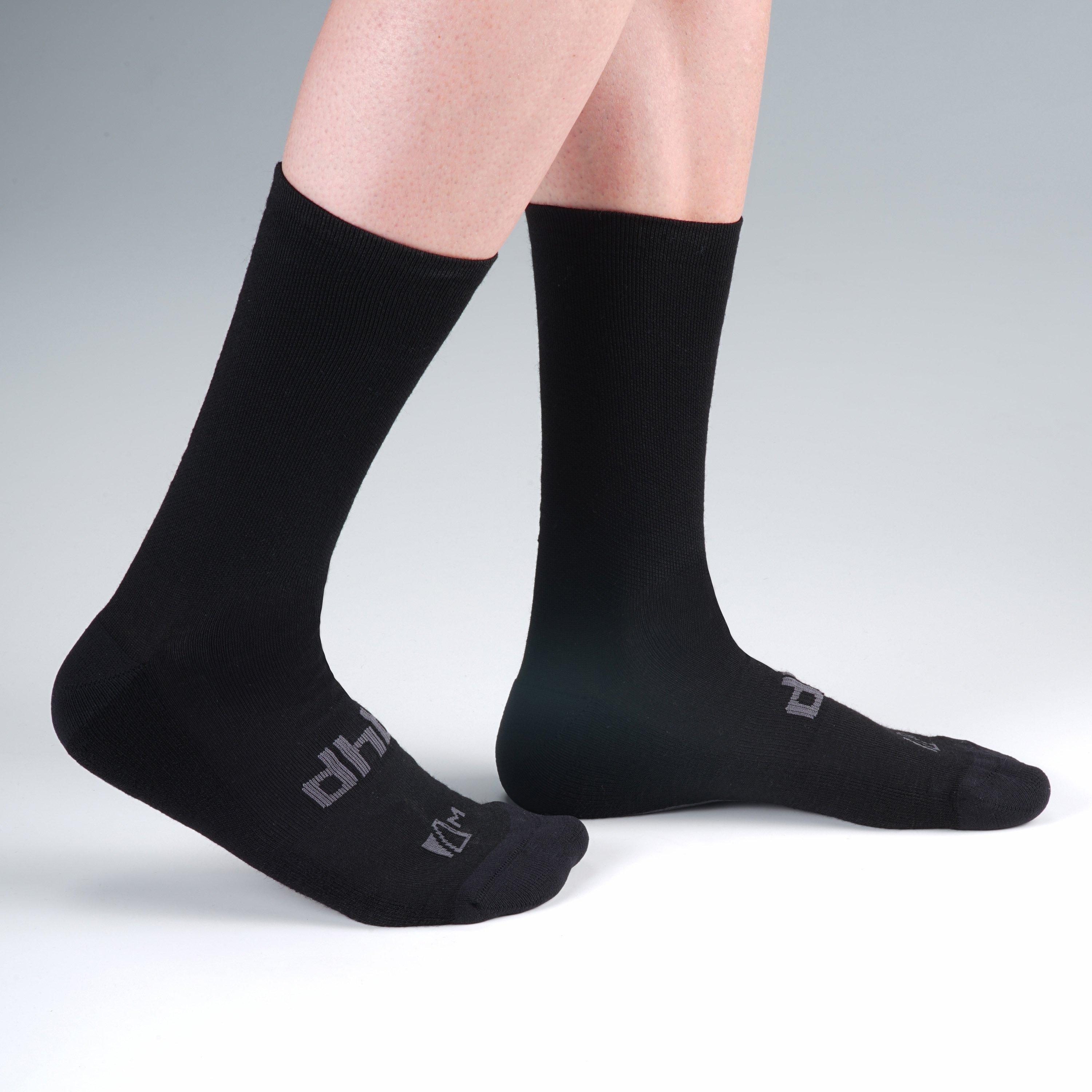 Negro/Gris - Dhb - All Season Merino Aeron Socks (2 Pack) - 2