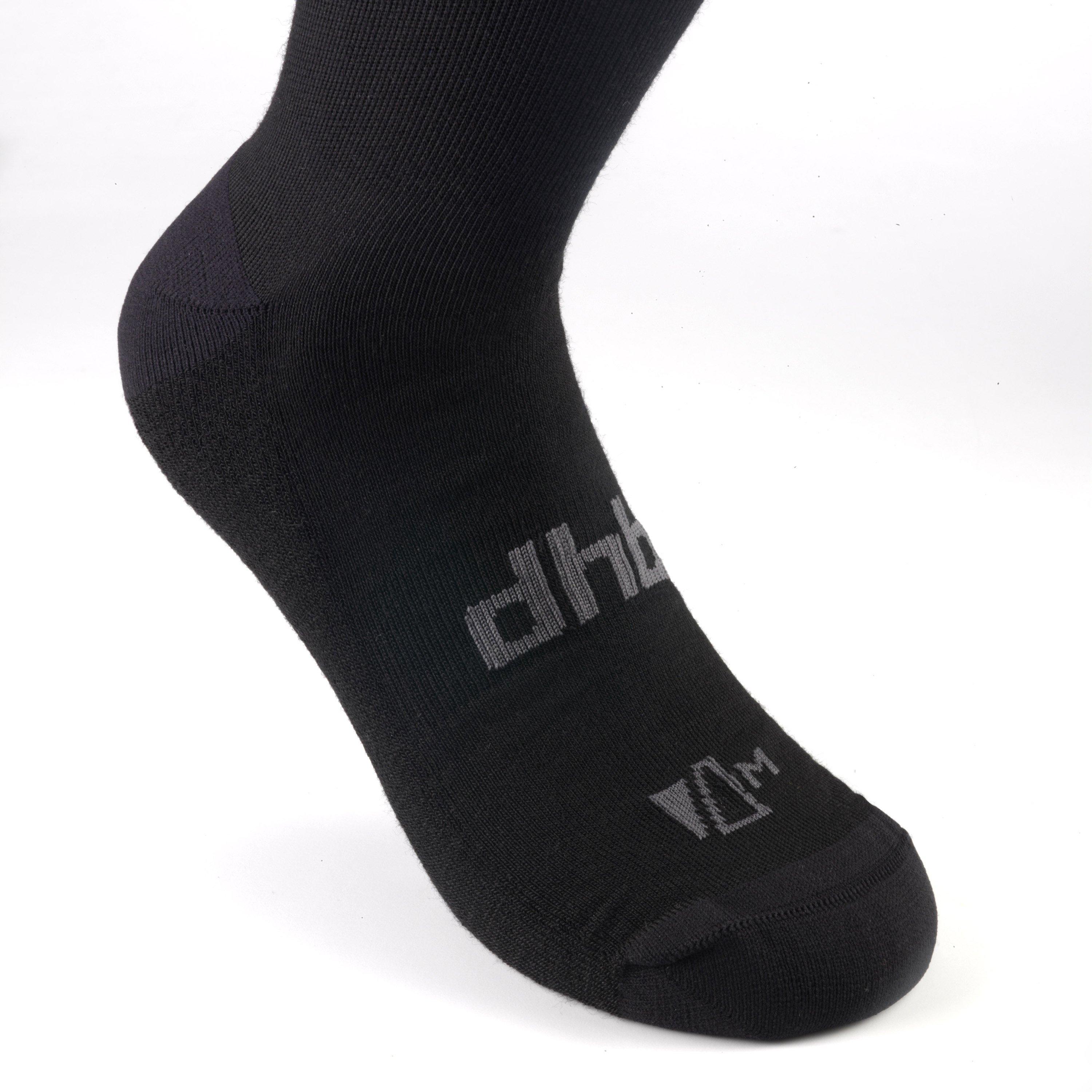 Negro/Gris - Dhb - All Season Merino Aeron Socks (2 Pack) - 4