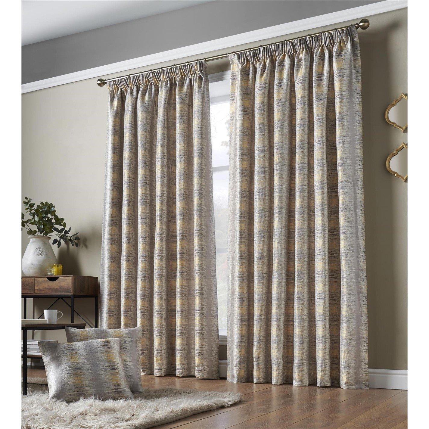 Alan Symonds Reflections Multi Yarn Lined Pencil Pleat Curtains