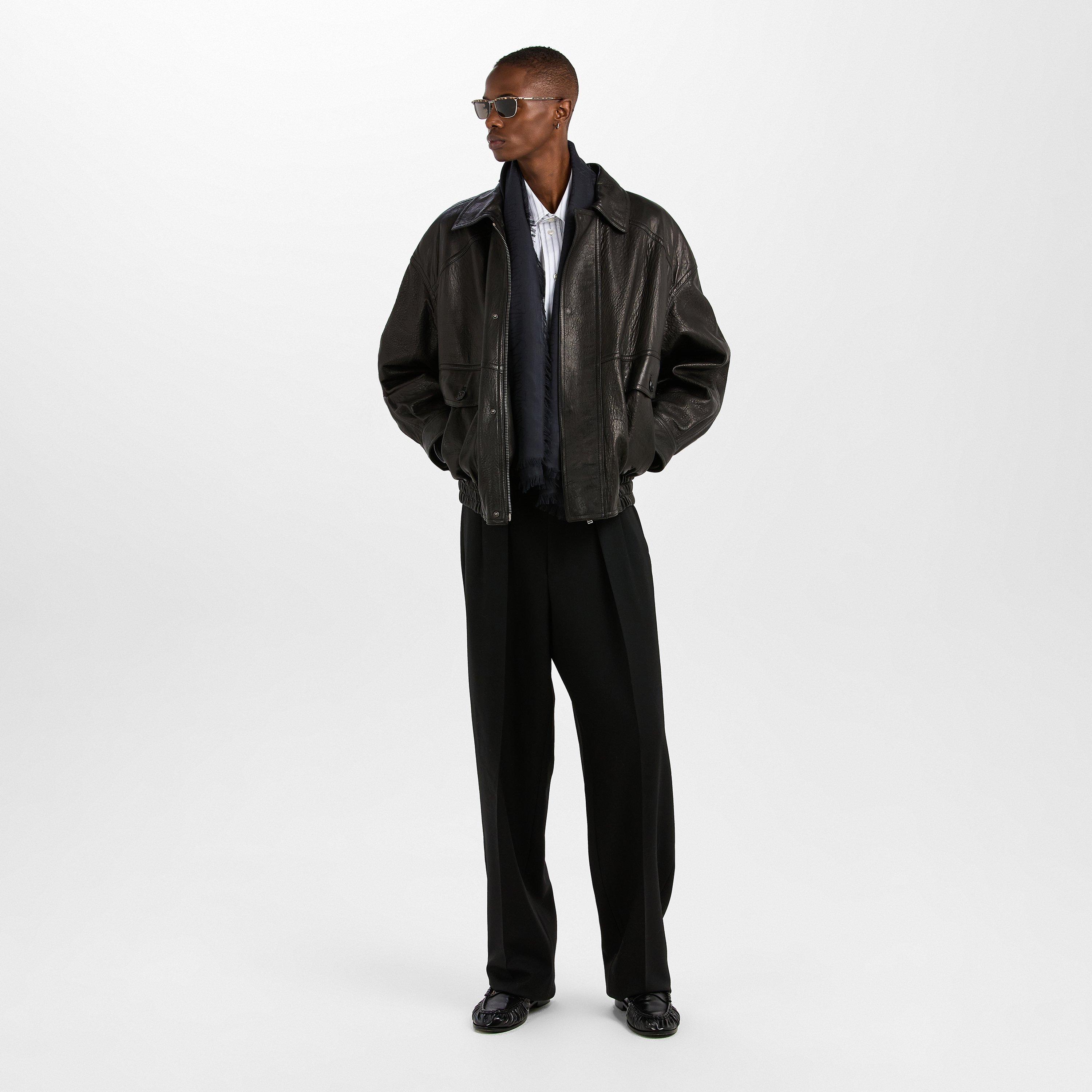 Gold/Grey - Saint Laurent - Men's Rectangle Sunglasses - 6