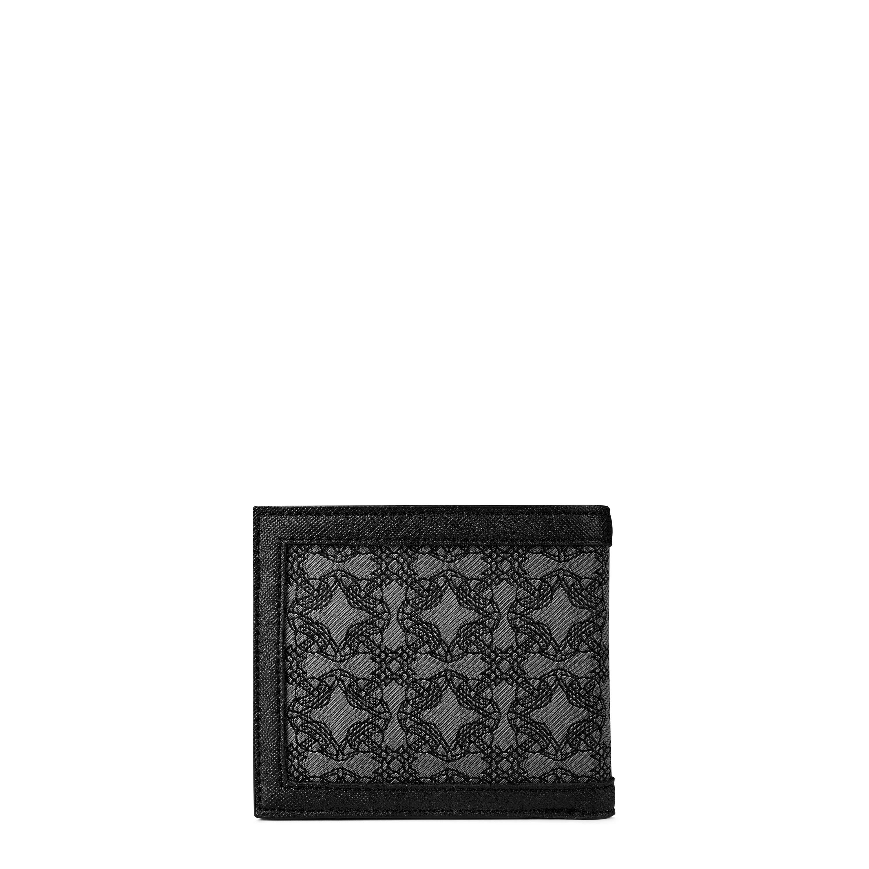 Grey/Black - Vivienne Westwood - Men's Orborama Nylon Billfold Wallet - 2