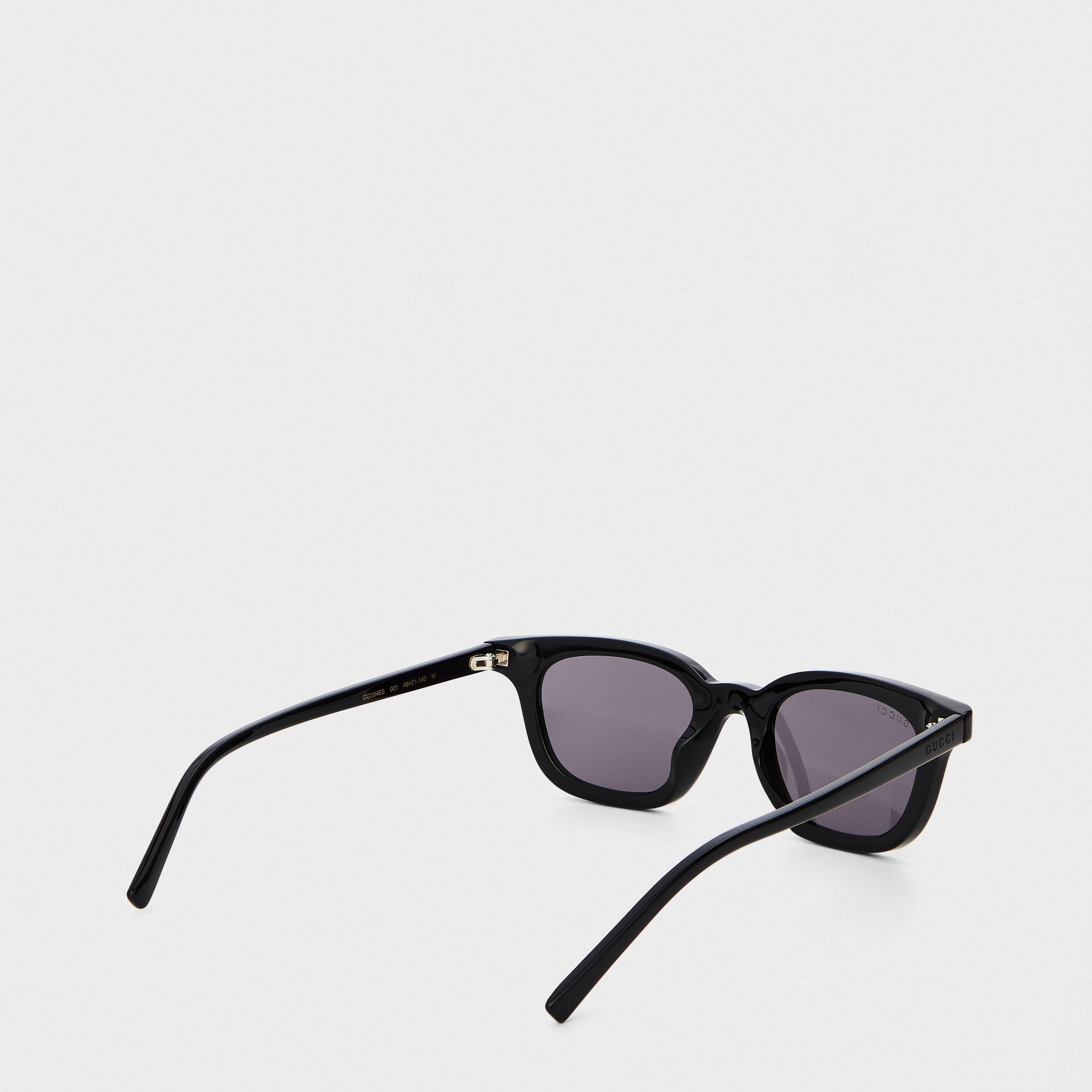 Black/Grey - Gucci - Men's Round Sunglasses - 2