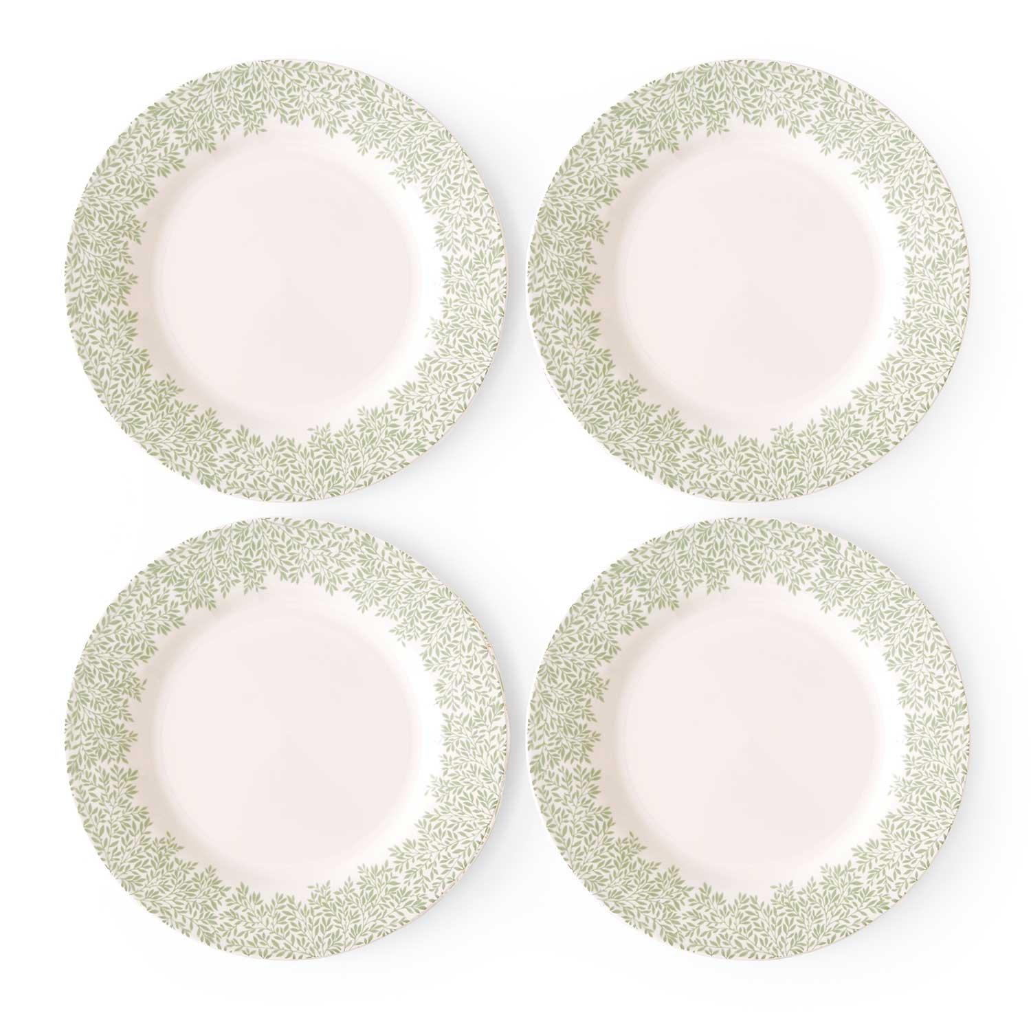 Green - Spode - Morris & Co. Set of 4 Standen Dinner Plates - 1