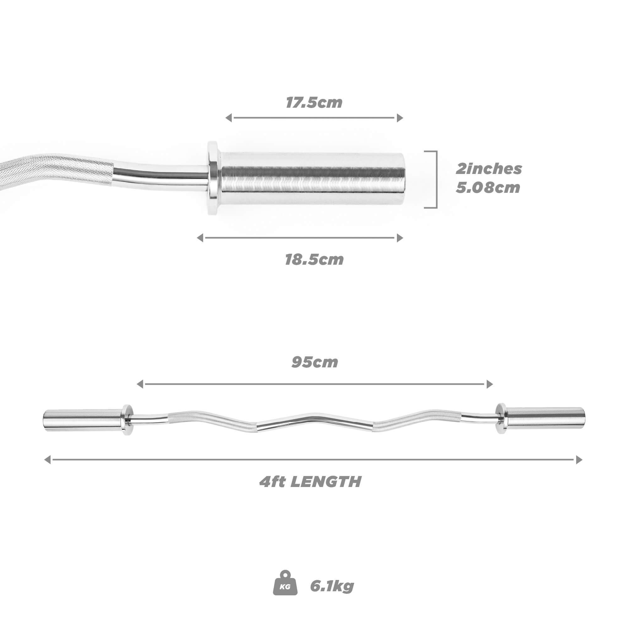 Curved - Phoenix Fitness - Phoenix Fitness Curved Barbell Bar - 5