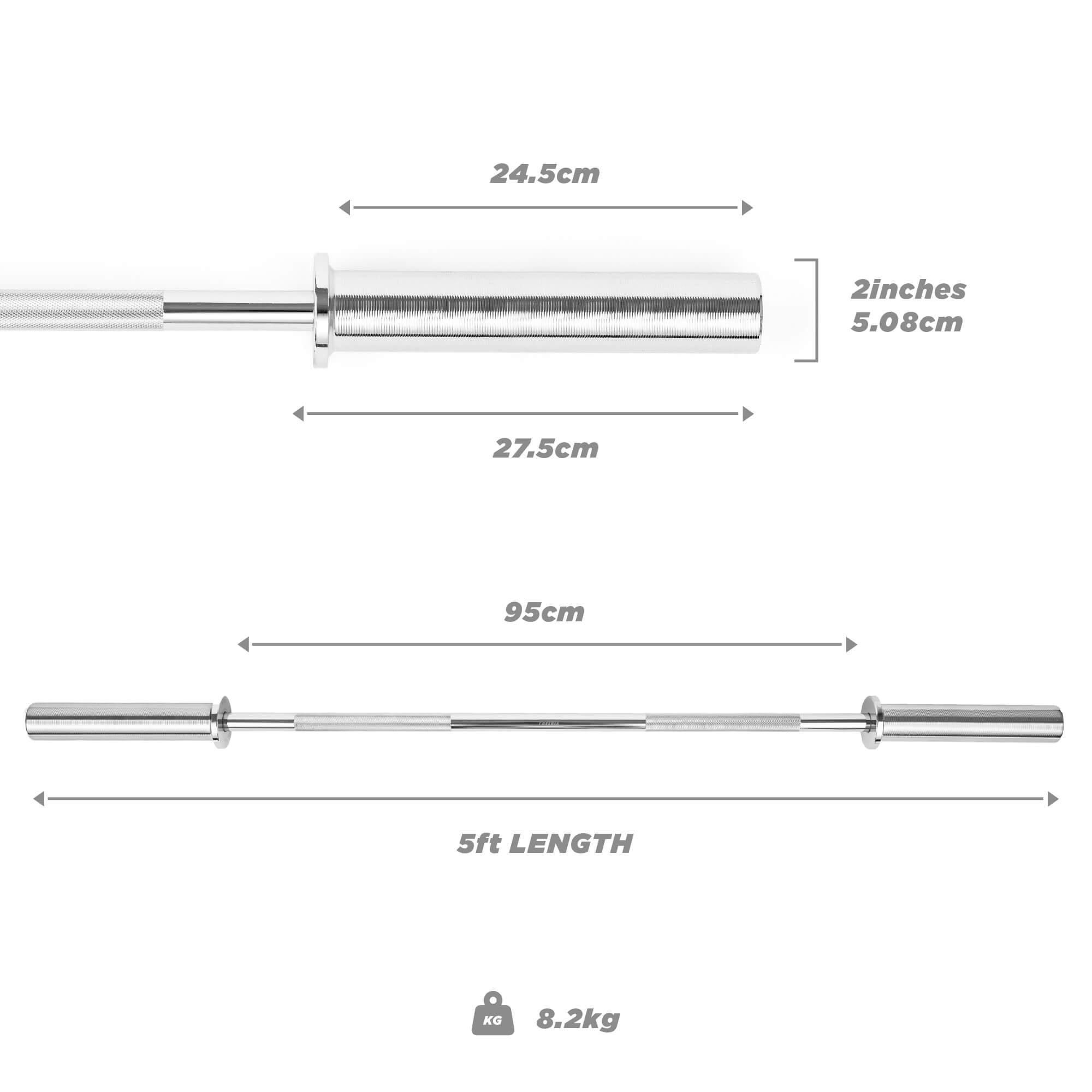 Straight - Phoenix Fitness - Phoenix Fitness Straight Barbell Bars - 5