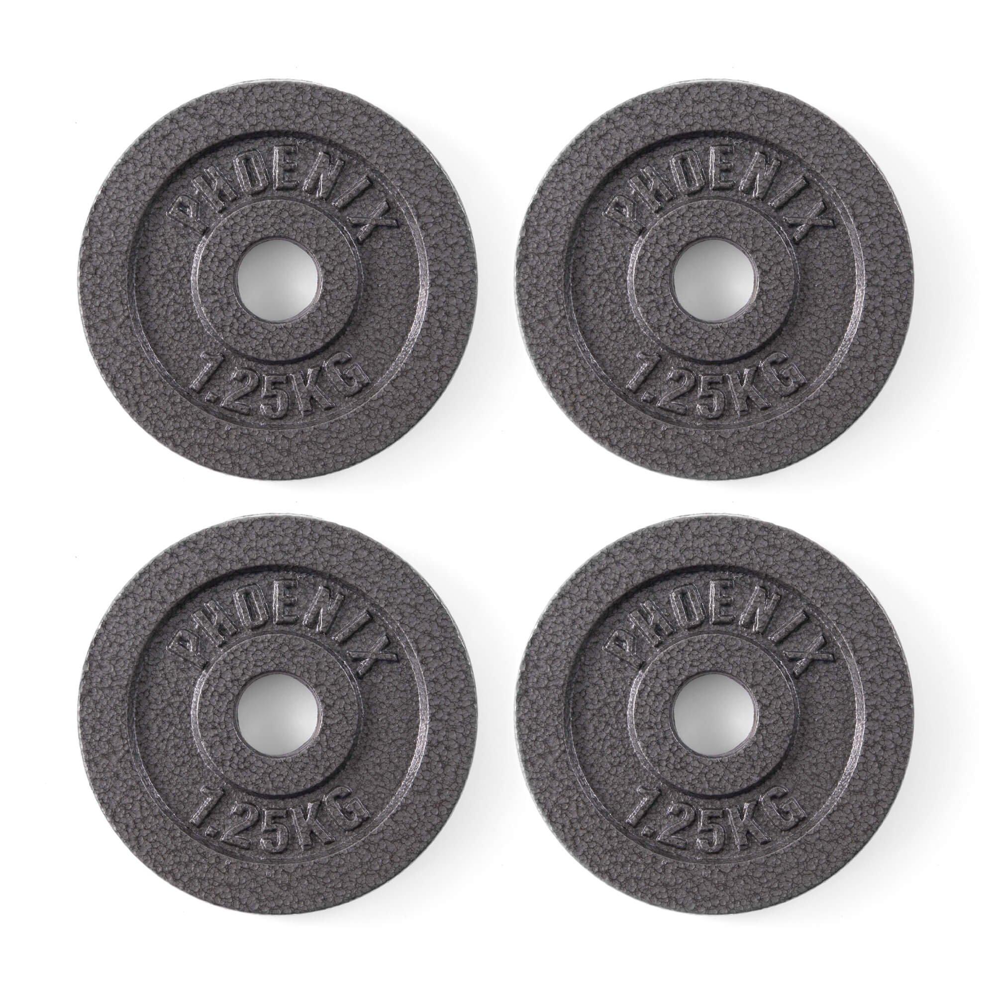 Dark Grey - Phoenix Fitness - Cast Iron Weight Plates 1-Inch Hole - 3