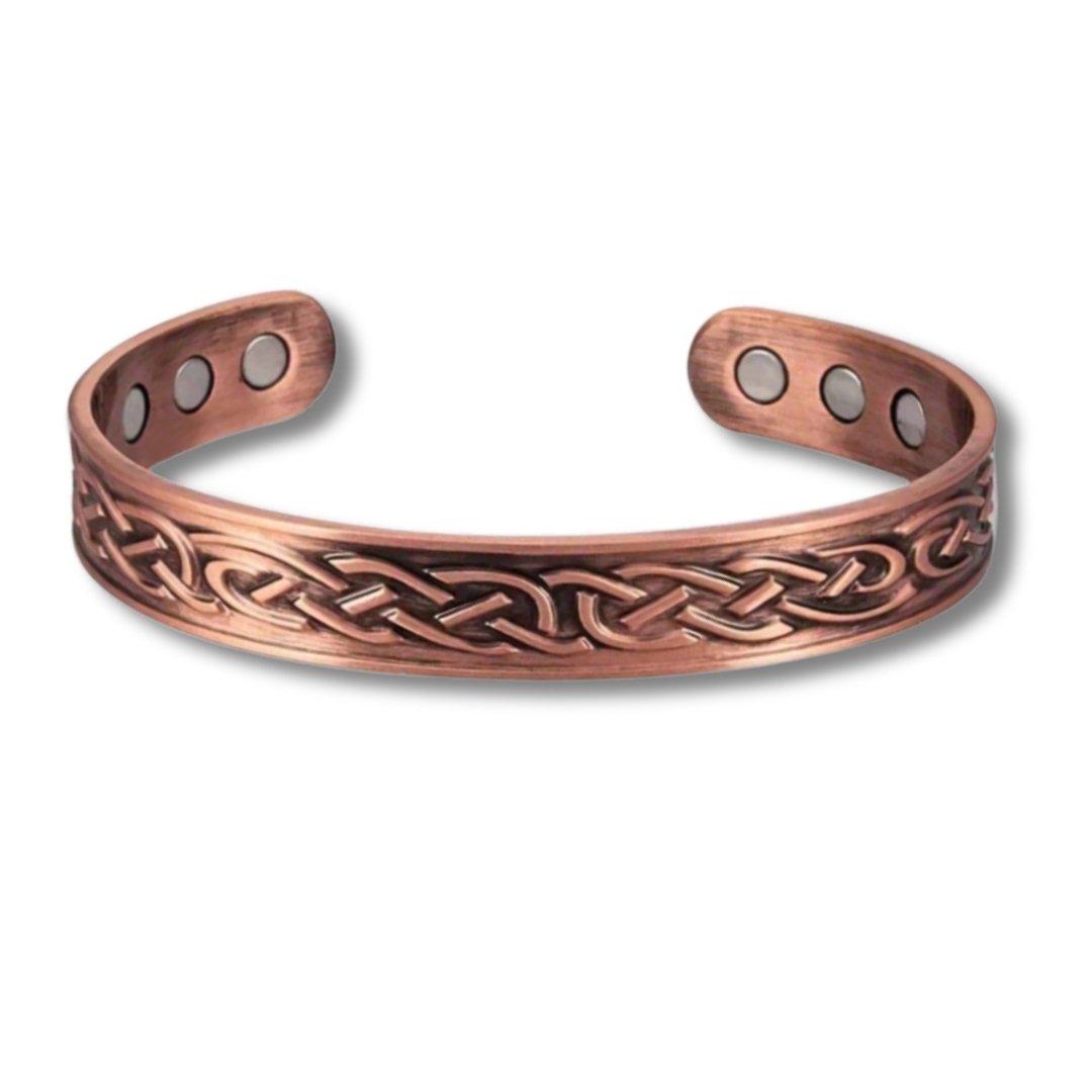 Copper - Aye Do Gifts - Mens Celtic Copper Bangle - Magnetic Energy - 1