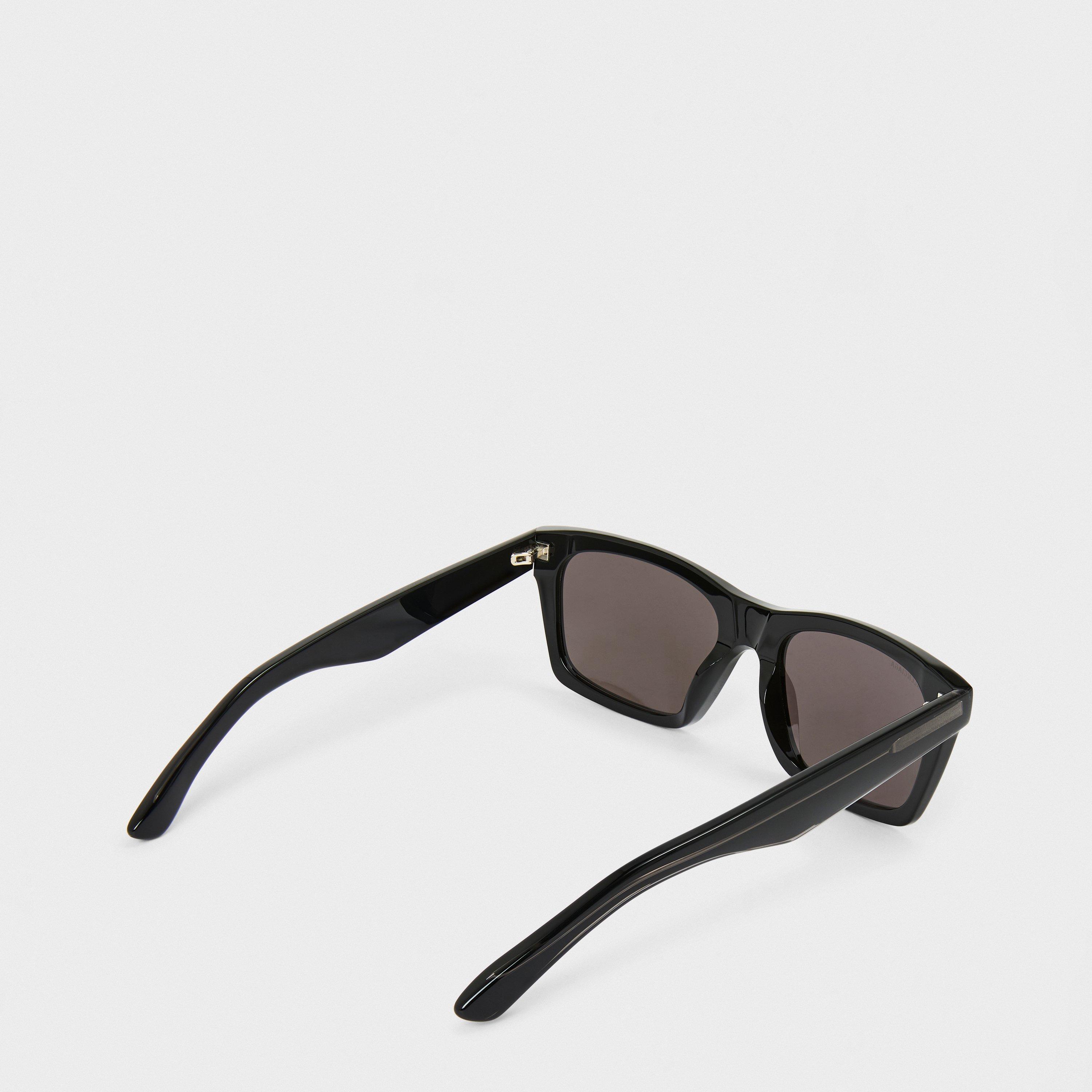 Black/Grey - Balenciaga - Men's Rectangle Sunglasses - 2