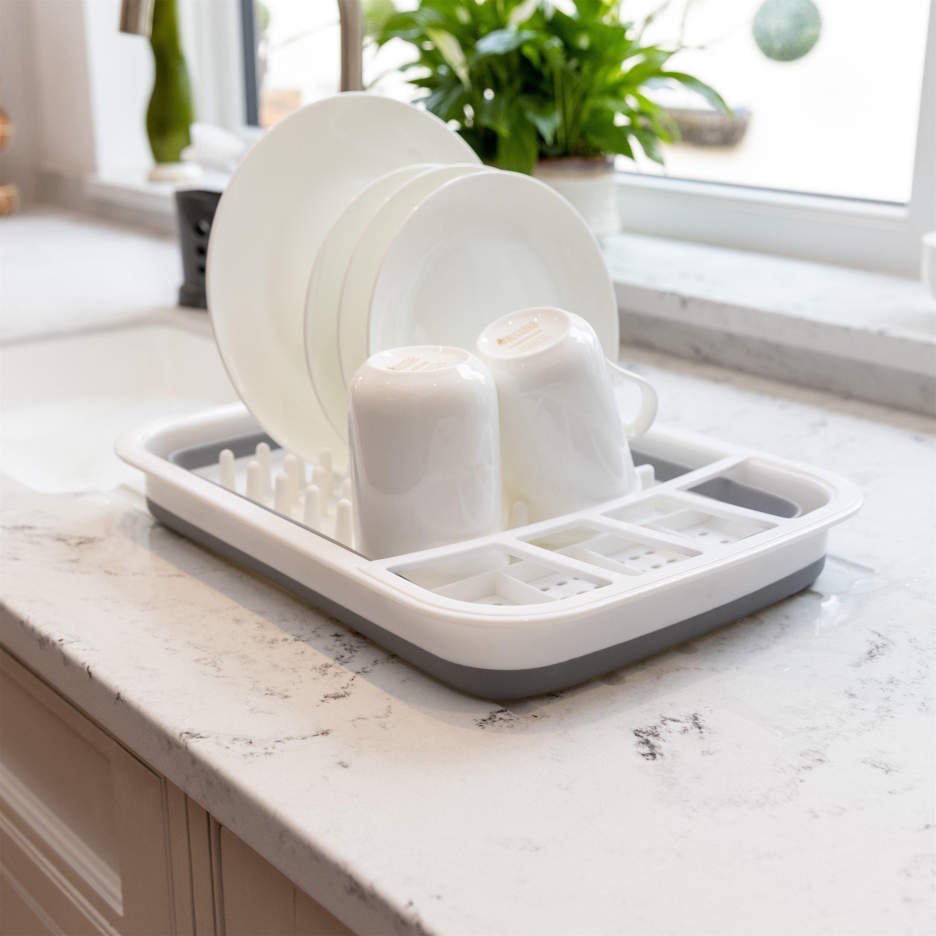 Grey - KitchenCraft - KitchenCraft Collapsible Dish Drainer - 4