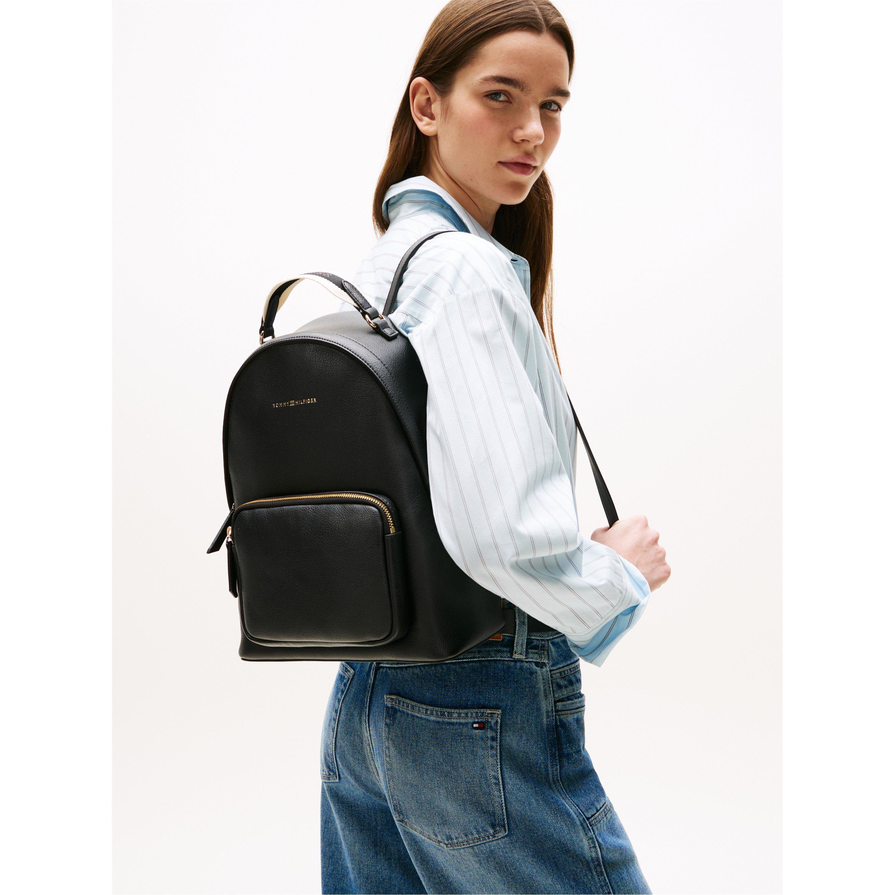 Zwart - Tommy Hilfiger - Women's Logotape Backpacks - 2