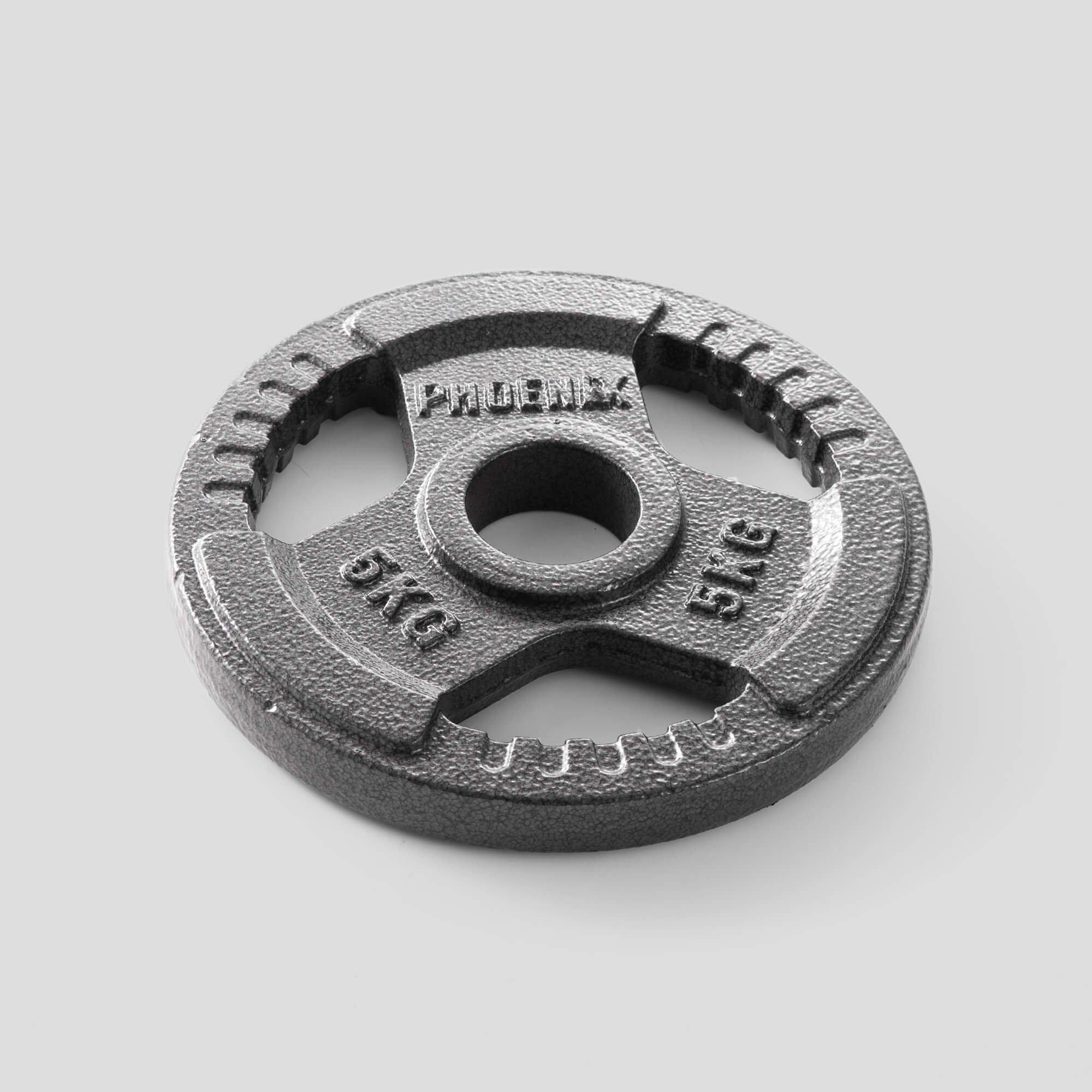 Dark Grey - Phoenix Fitness - Cast Iron Weight Plates 2-Inch Hole - 2