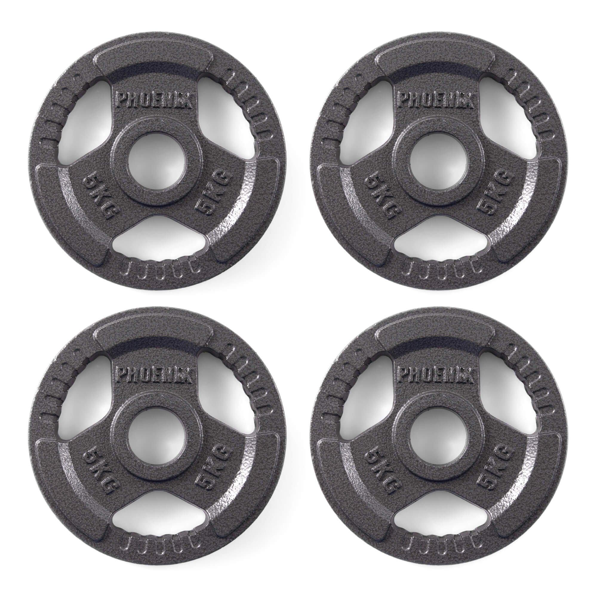 Dark Grey - Phoenix Fitness - Cast Iron Weight Plates 2-Inch Hole - 3