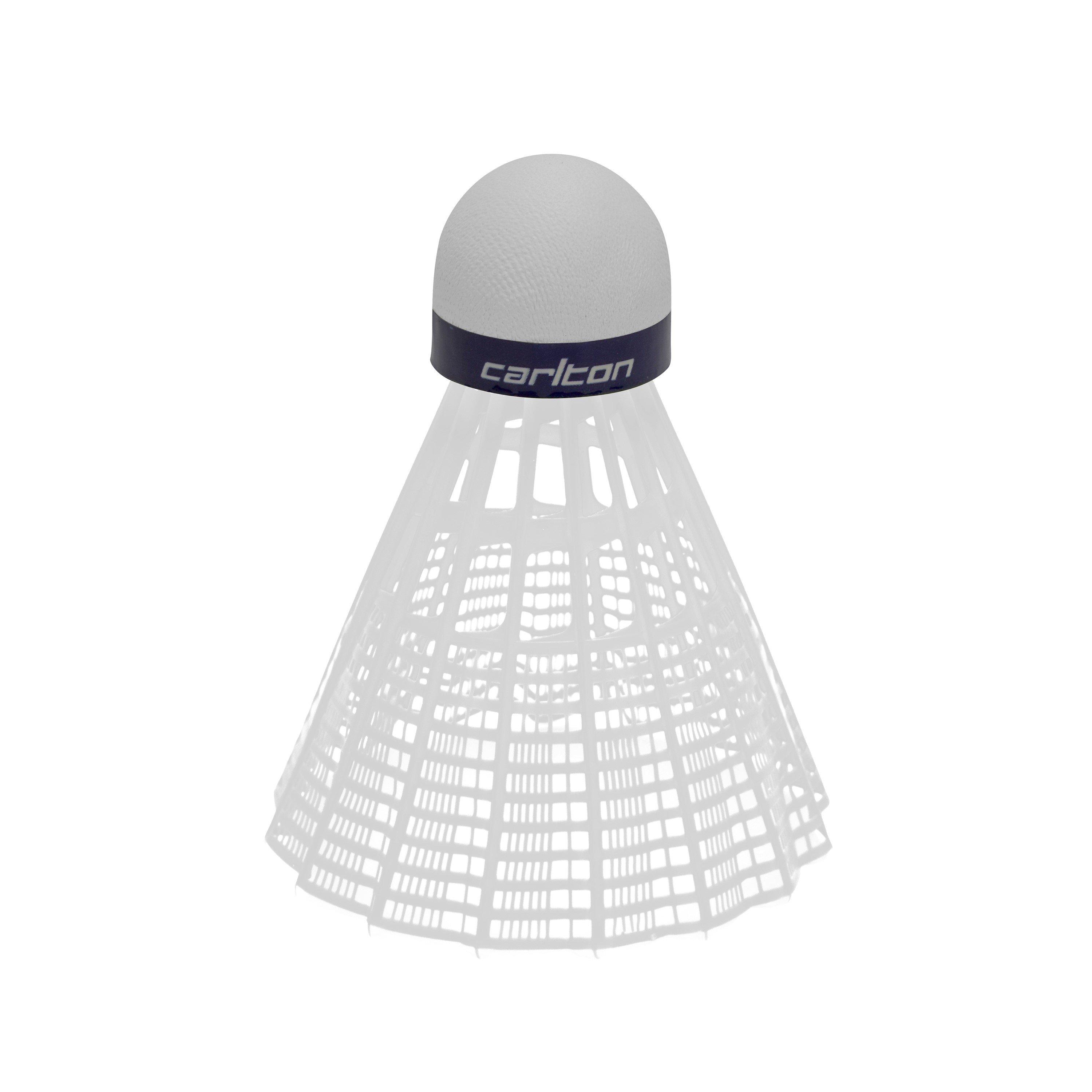 Carlton T800 Badminton Shuttles | Medium Speed | Synthetic | White | Tube Of 6