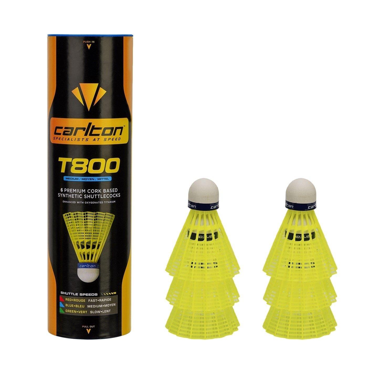 Geel - Carlton - T800 Shuttlecocks 6 Pack - 2