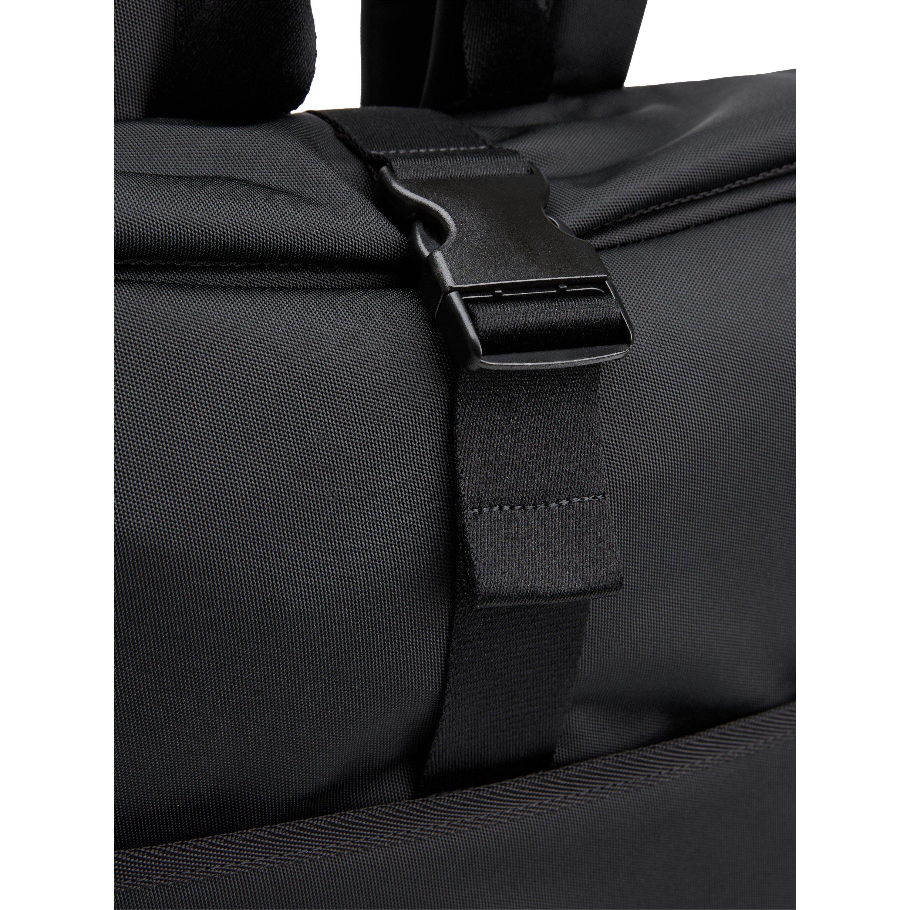 Black - Tommy Jeans - Men's Essential Daily Rolltop Backpack - 4