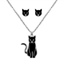 Disney Hocus Pocus Black Cat Jewellery Set Childrens