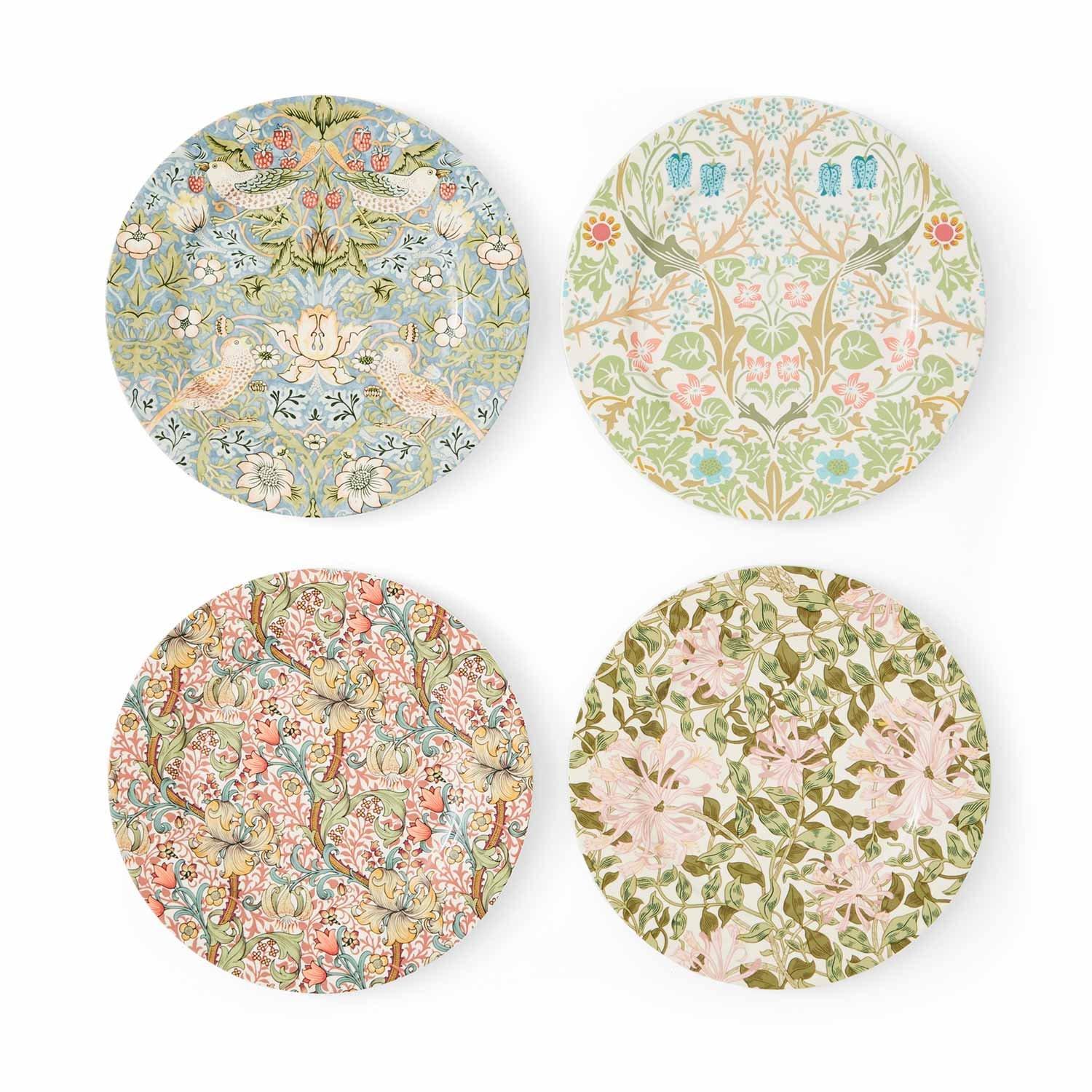 Spode  Morris & Co. Set Of 4 Dessert Plates - 