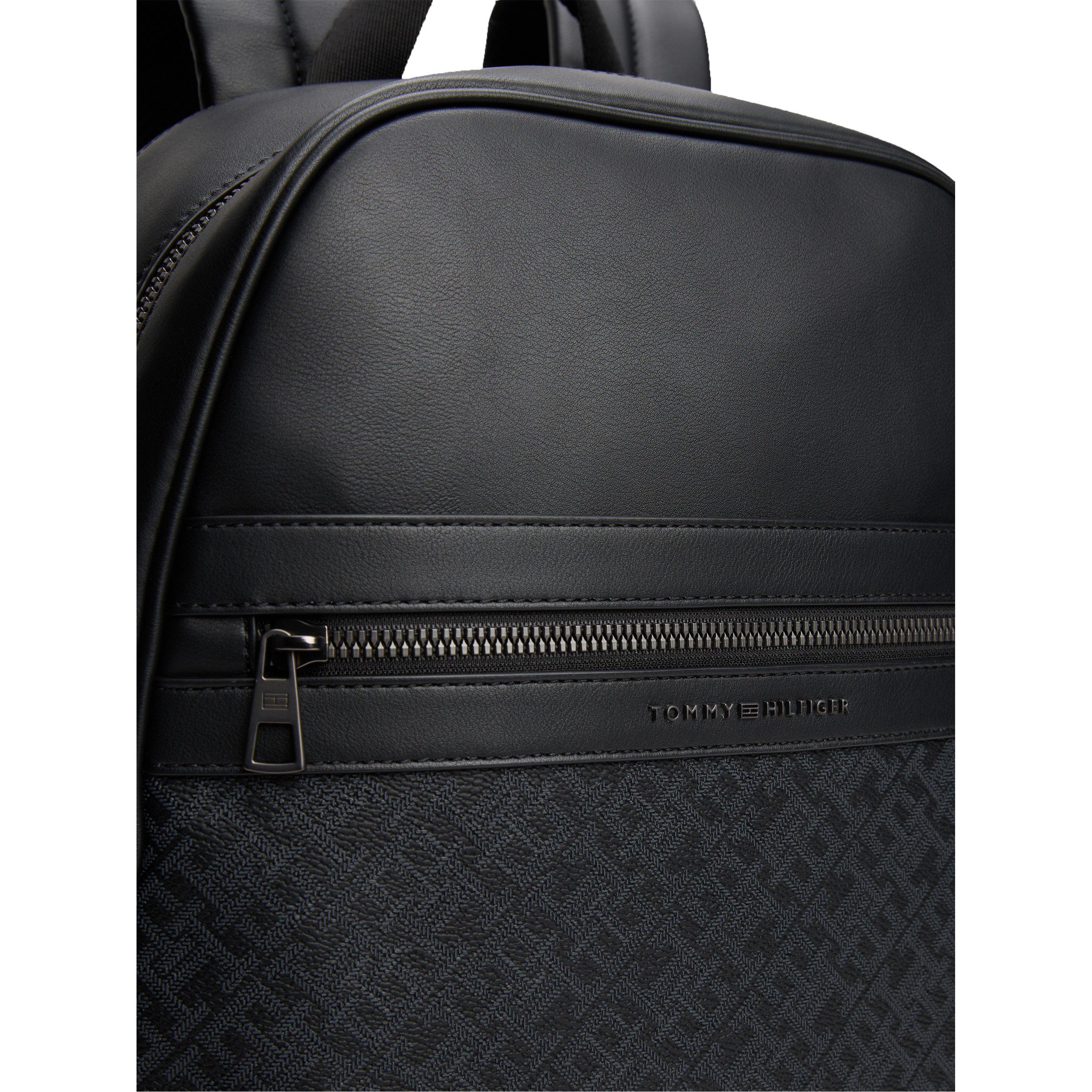 Black - Tommy Hilfiger - TH Monogram Backpack - 4