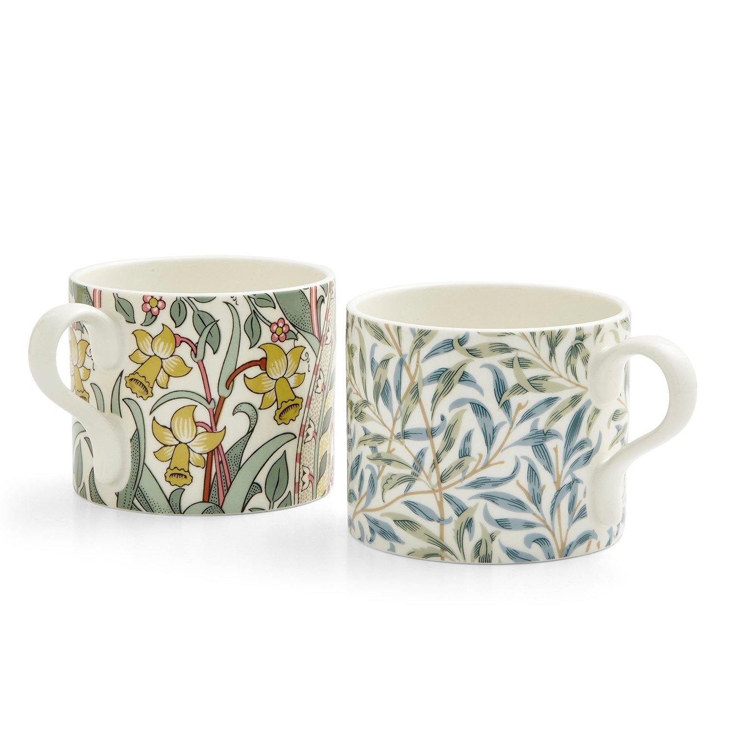 Green - Spode - Spode Morris & Co. Daffodil Set of 2 Mugs - 2