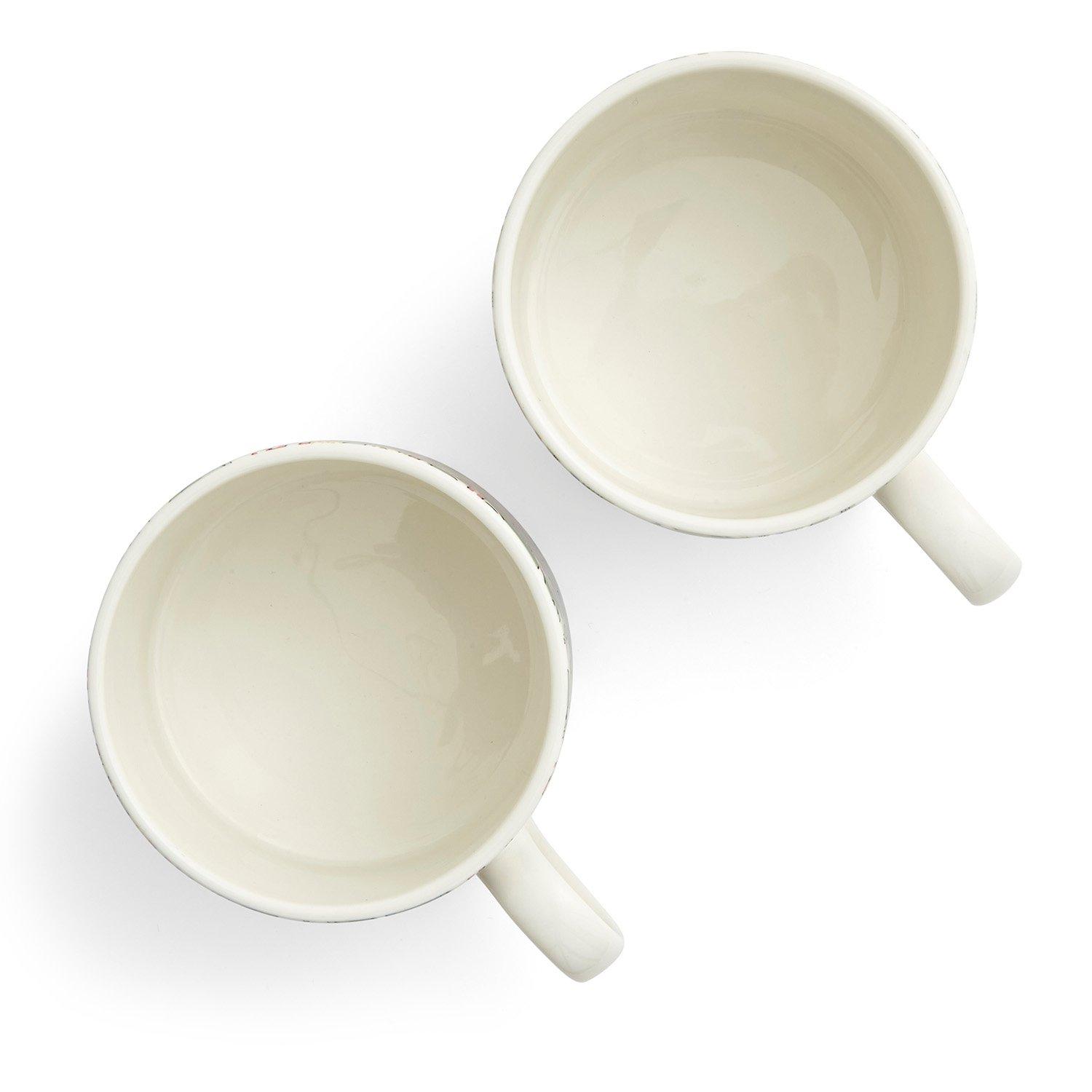 Green - Spode - Spode Morris & Co. Daffodil Set of 2 Mugs - 5