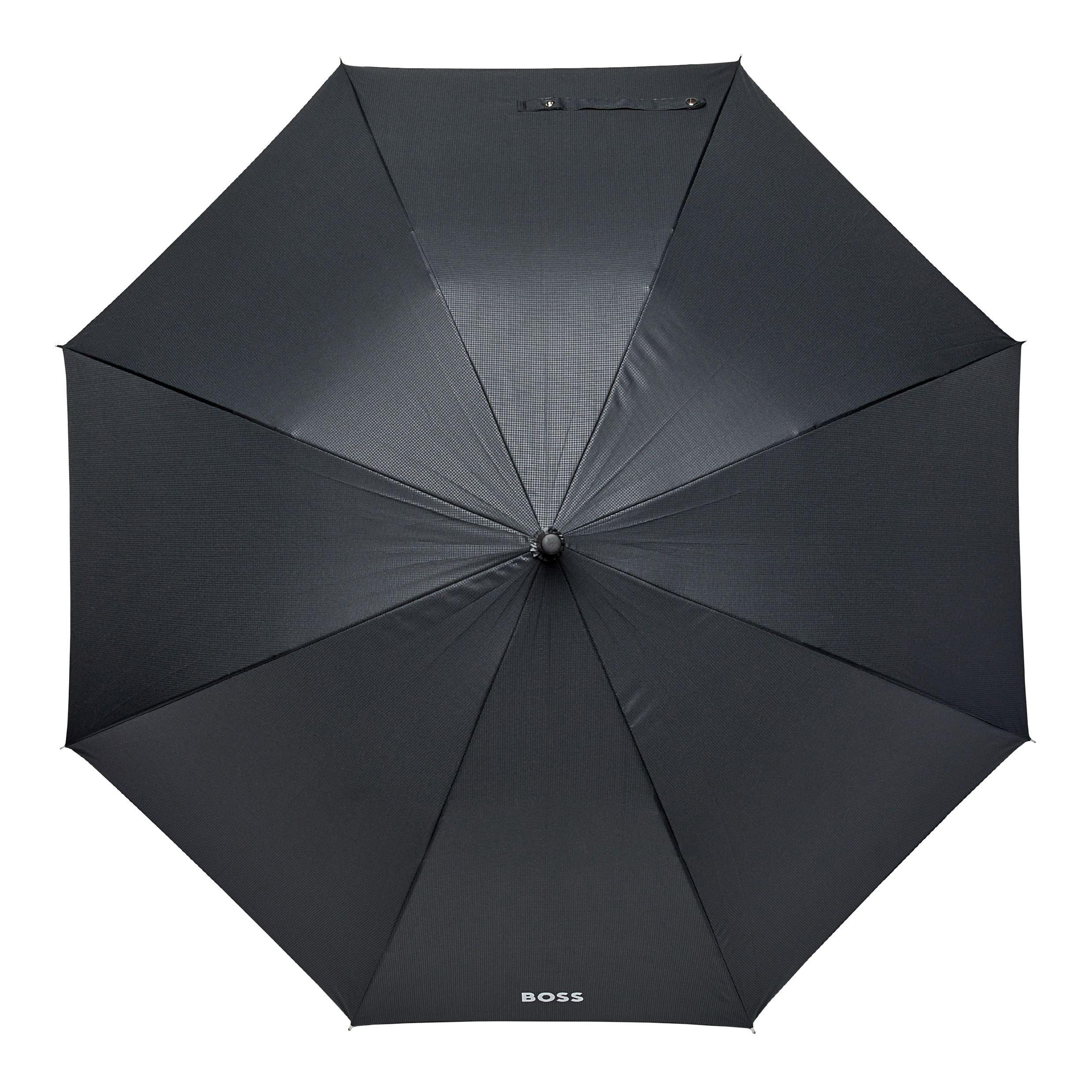 Black - Boss - Men's Black Loop Umbrella, Sturdy Stylish Design - 4
