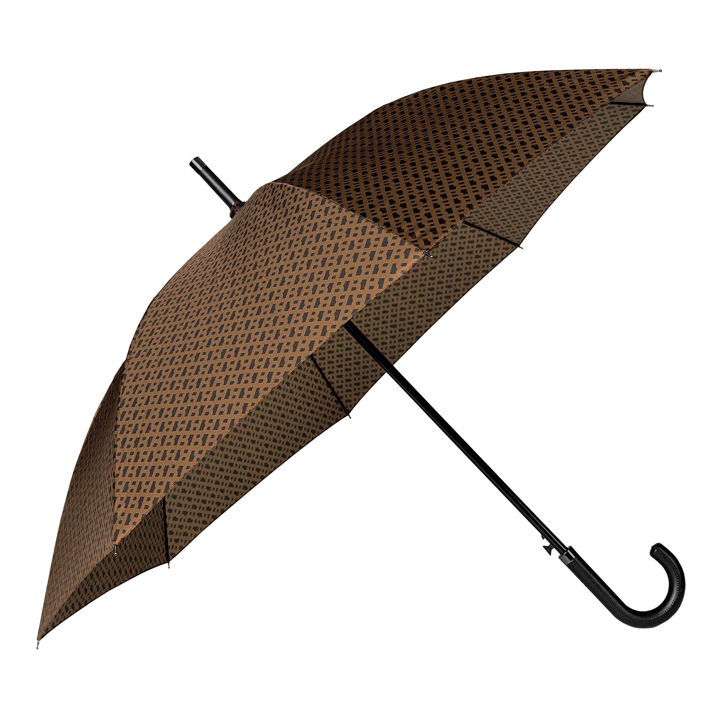 Black - Boss - Men's Mono Monogram Classic Cane Umbrella - 1