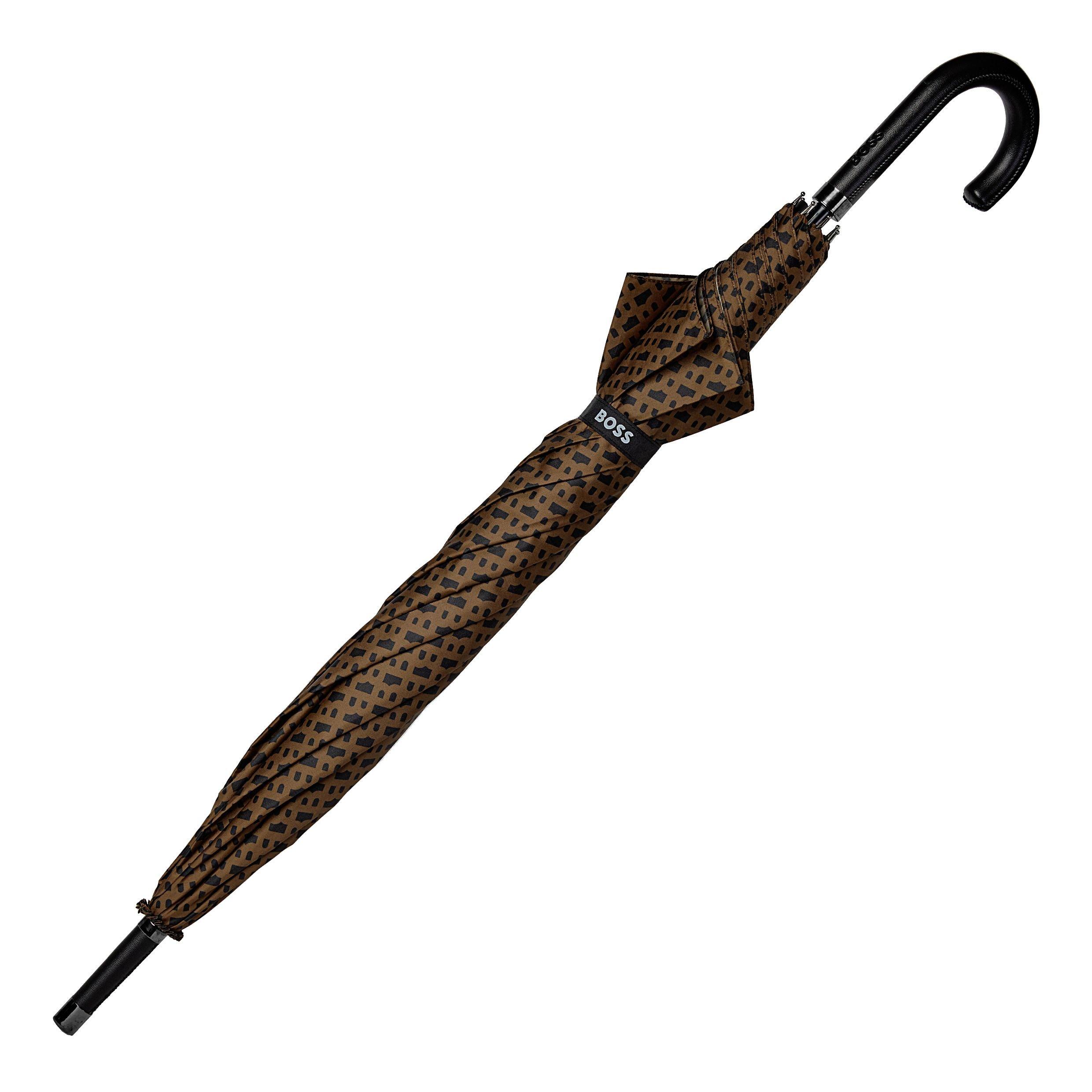 Black - Boss - Men's Mono Stylish Design Umbrella - 4