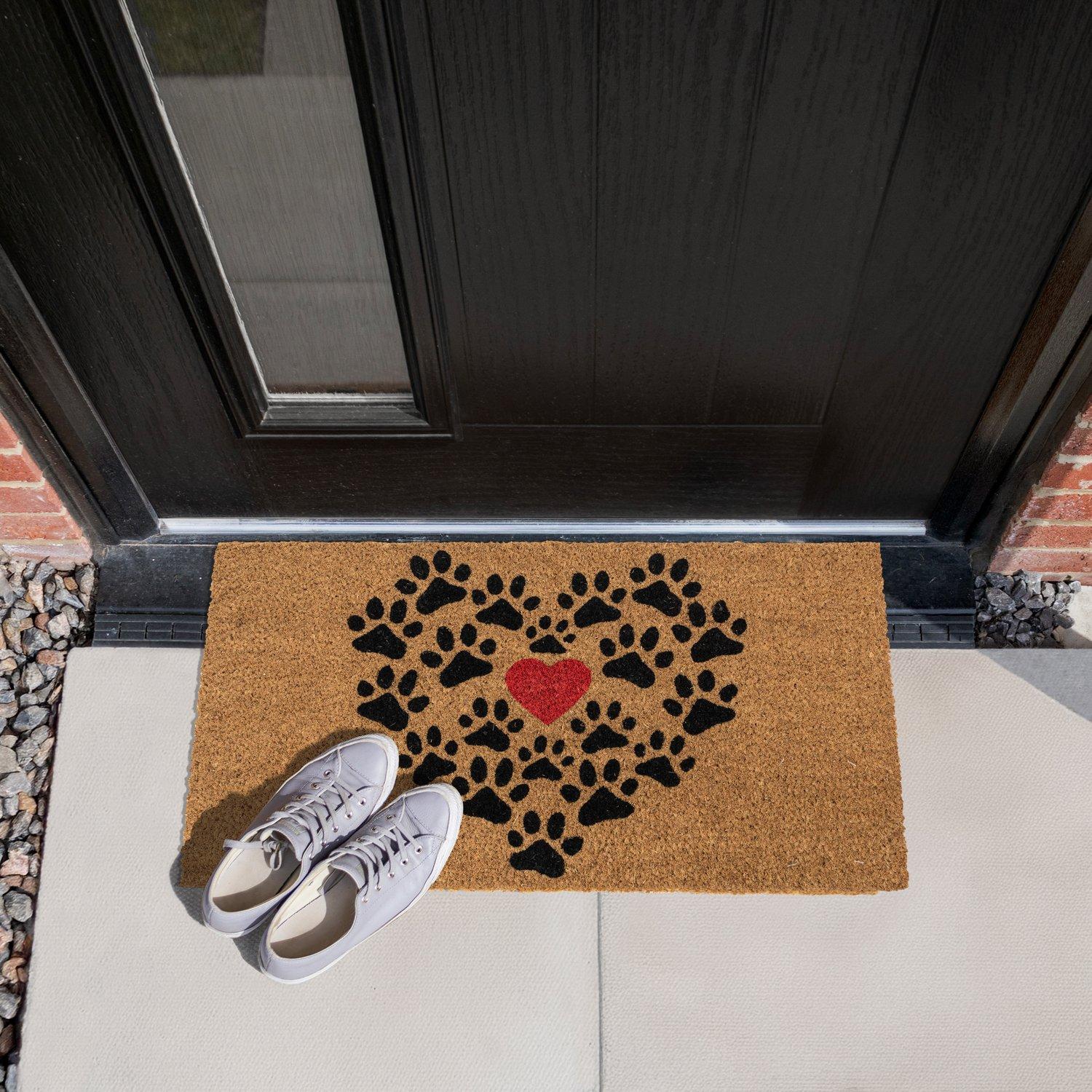 Multi - JVL - JVL Latex Coir - Heart Paws 40x70cm - 11
