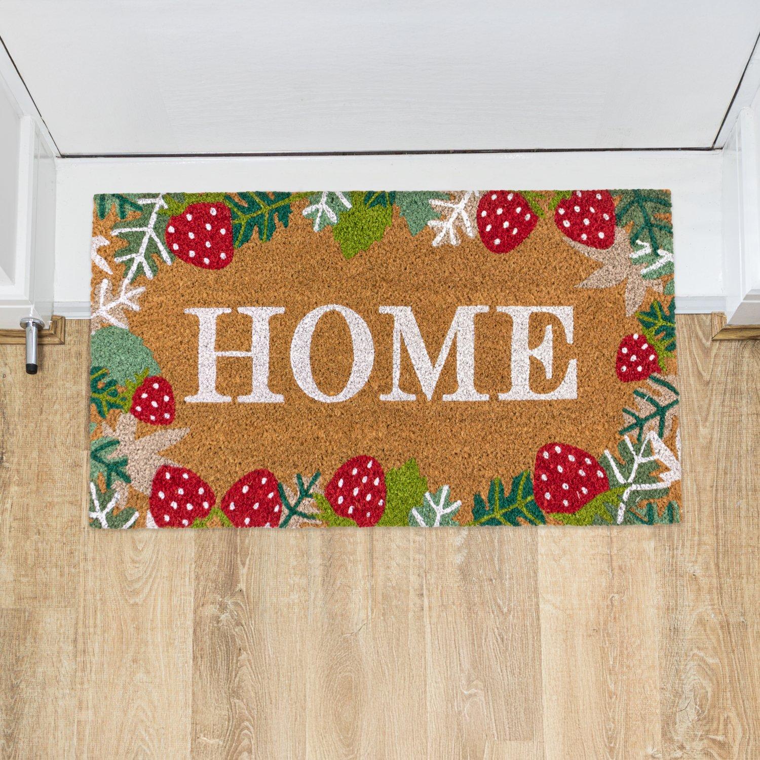 Multi - JVL - JVL Latex Coir - Strawberry Fields 40x70cm - 13