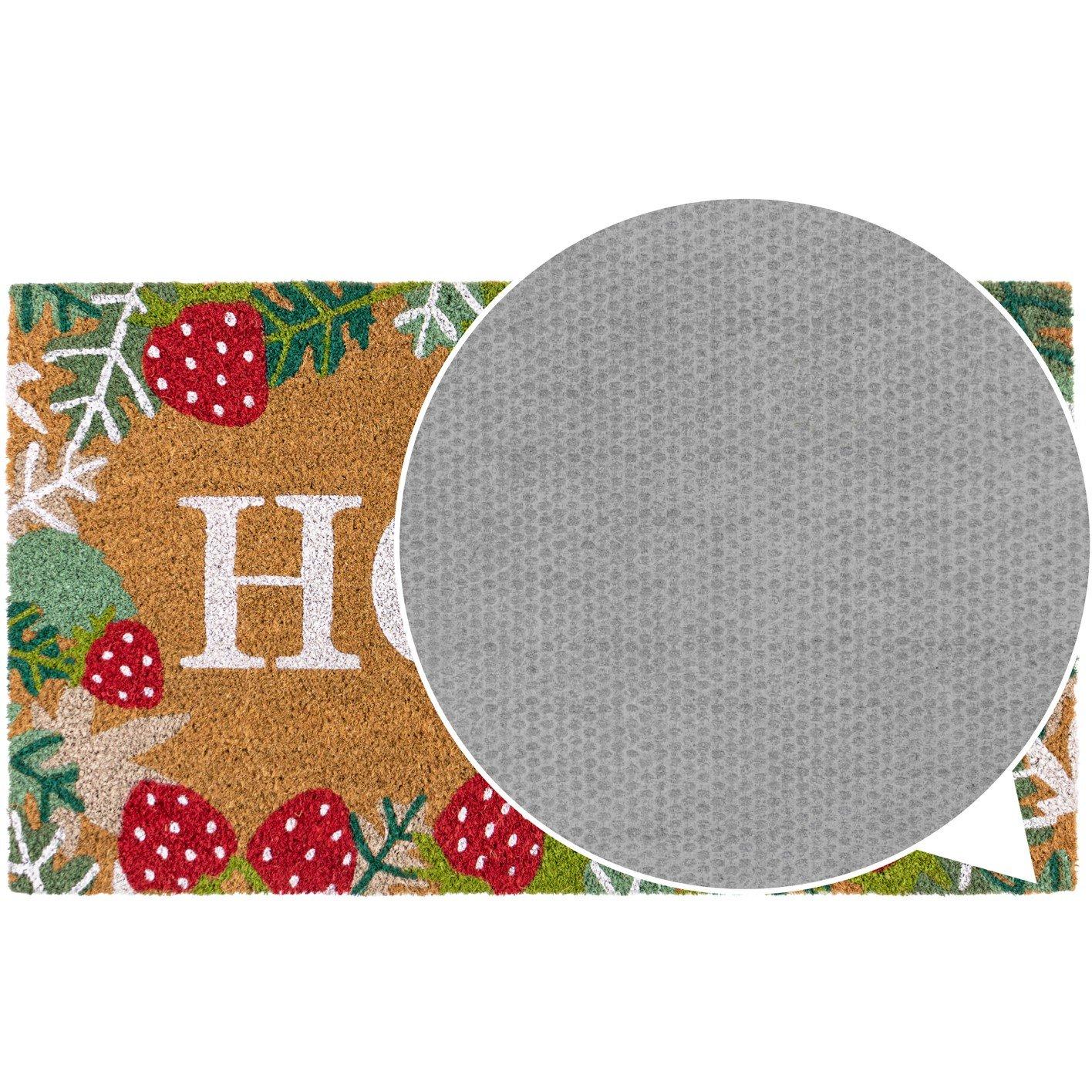 Multi - JVL - JVL Latex Coir - Strawberry Fields 40x70cm - 5