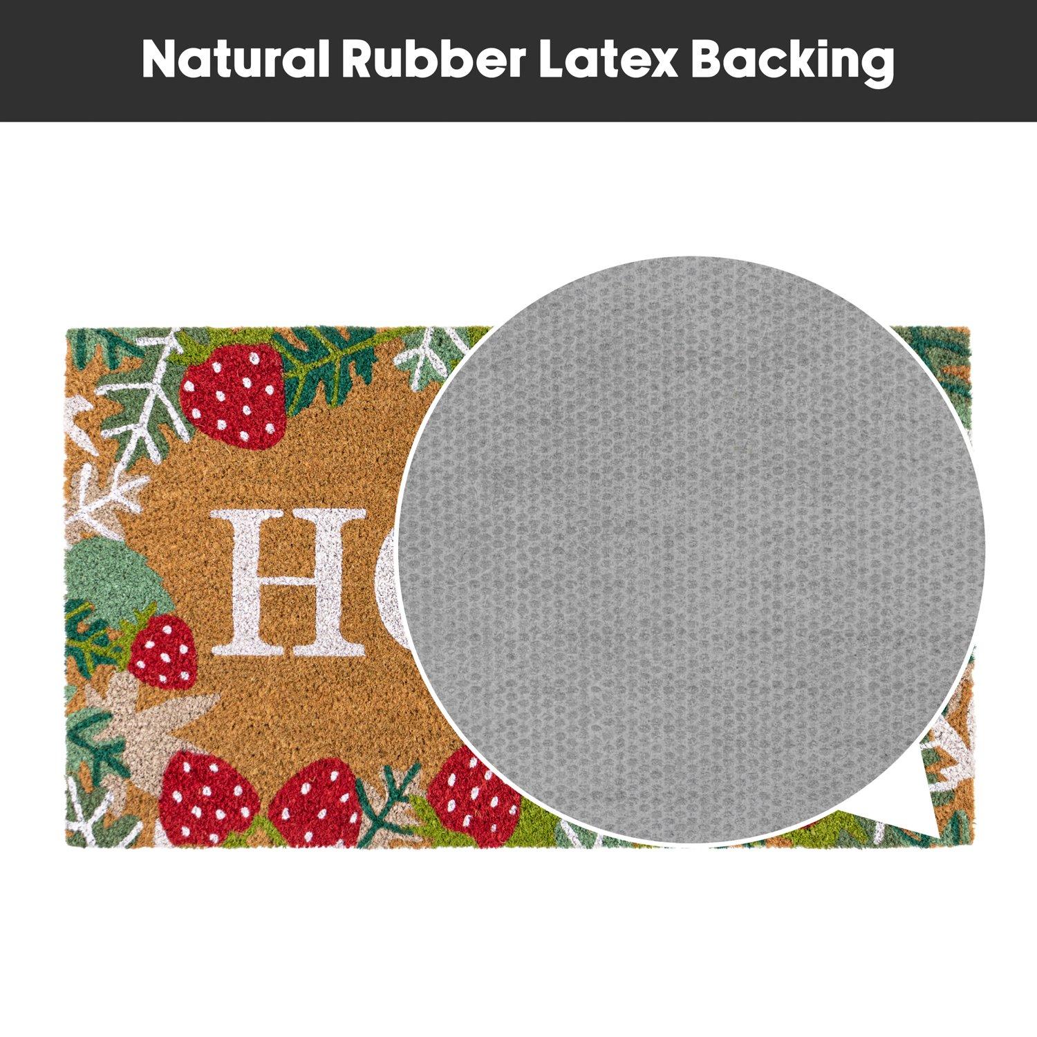 Multi - JVL - JVL Latex Coir - Strawberry Fields 40x70cm - 8