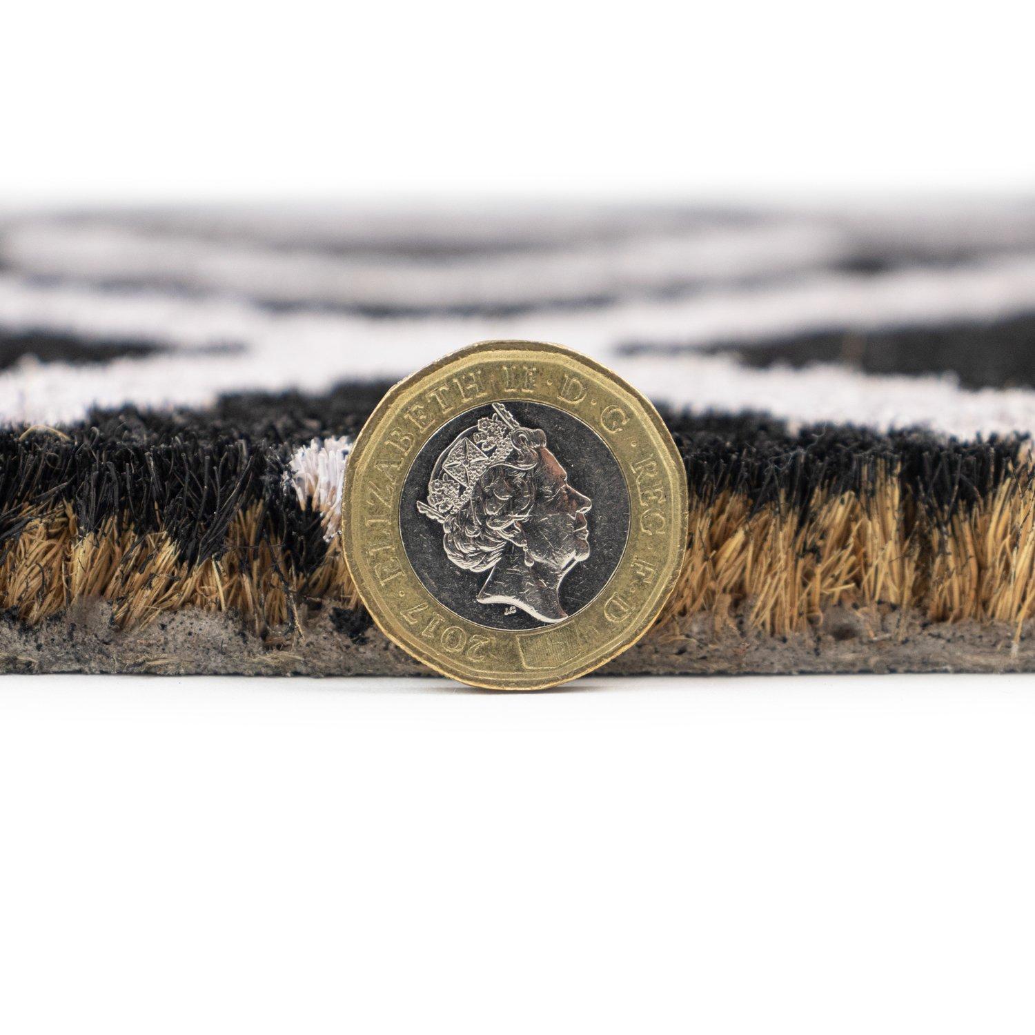 Multi - JVL - JVL Latex Coir - Monochrome Diamond 40x70cm - 4