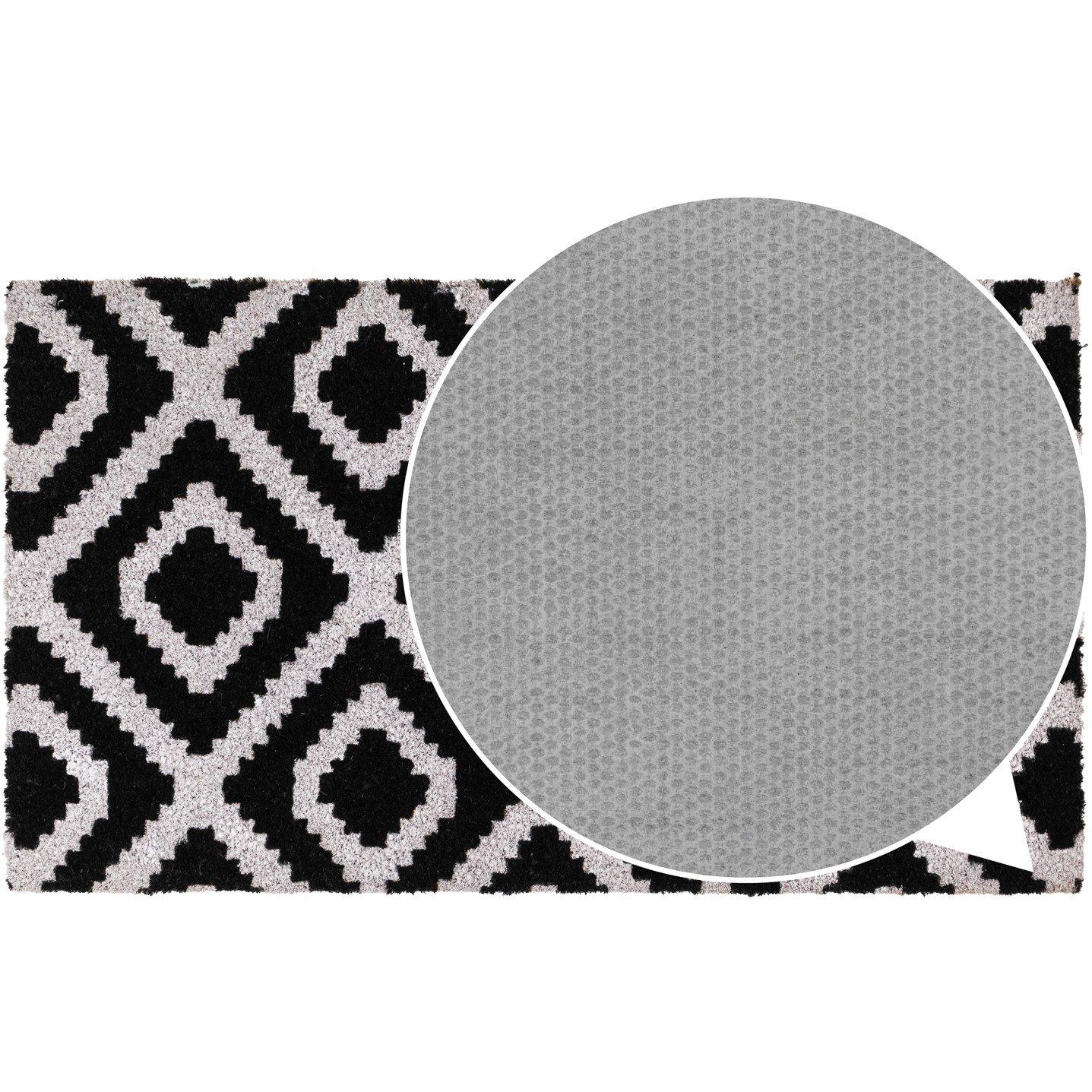 Multi - JVL - JVL Latex Coir - Monochrome Diamond 40x70cm - 5