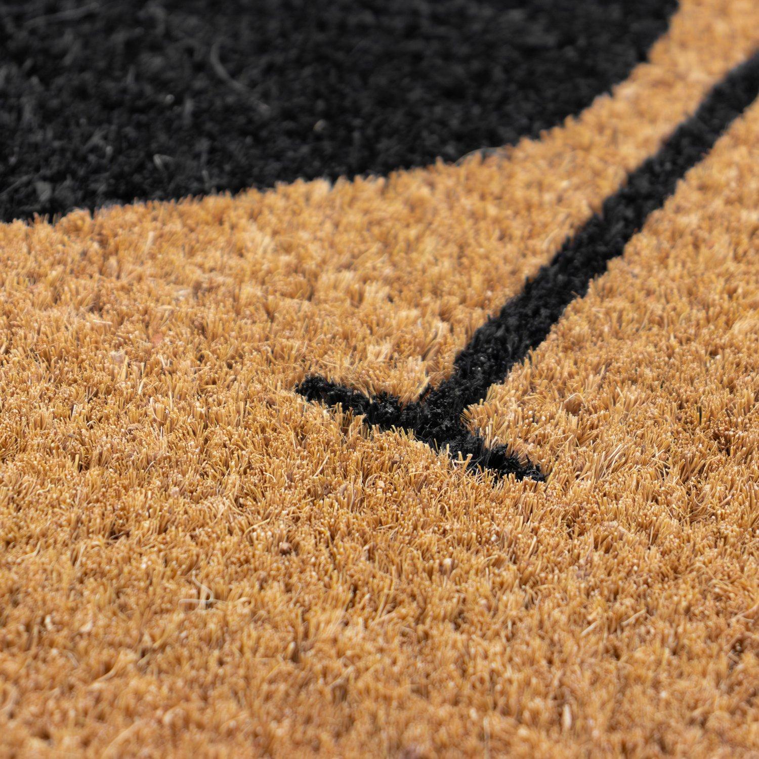 Multi - JVL - JVL Latex Coir - Scalloped Home 40x70cm - 3