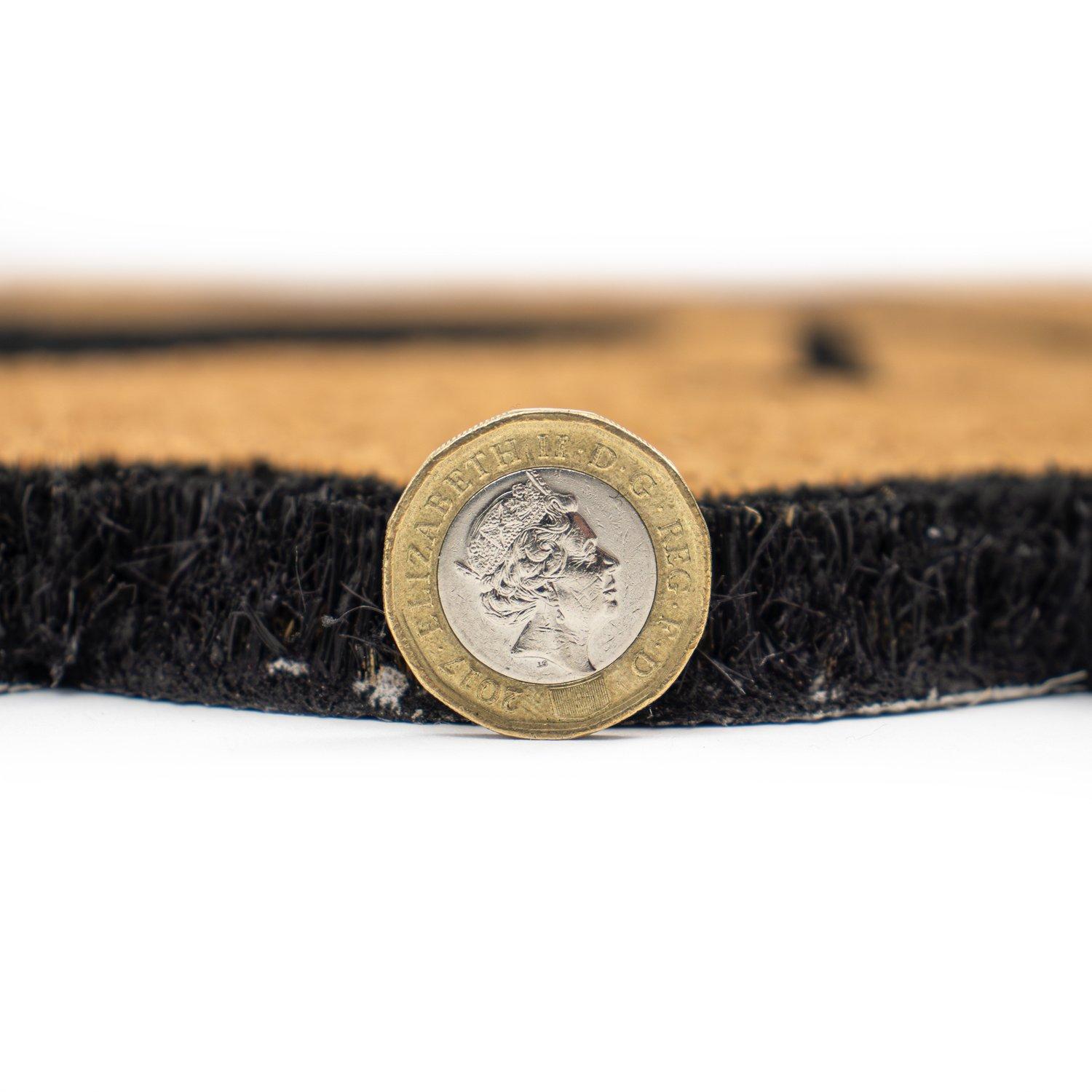 Multi - JVL - JVL Latex Coir - Scalloped Home 40x70cm - 4