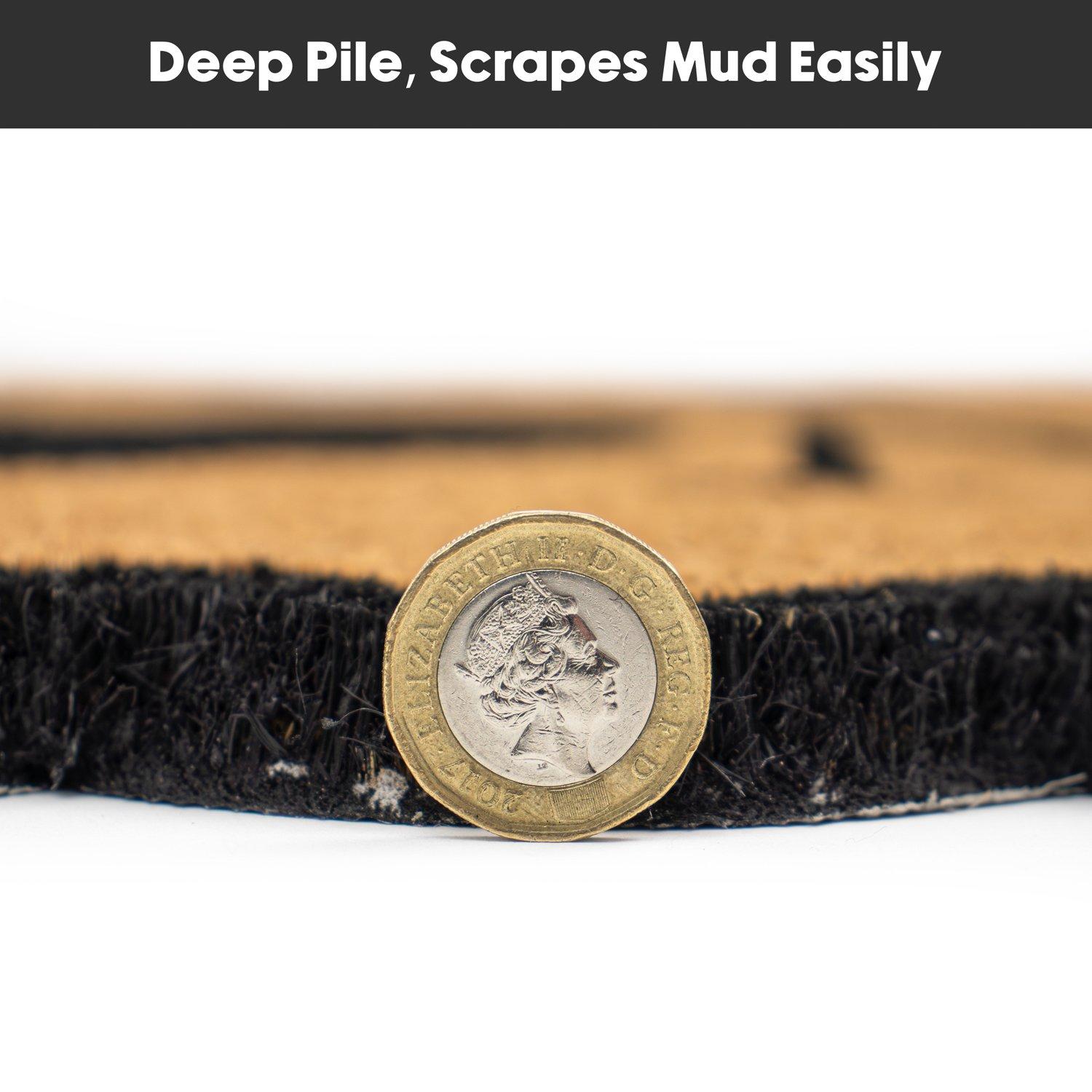 Multi - JVL - JVL Latex Coir - Scalloped Home 40x70cm - 6