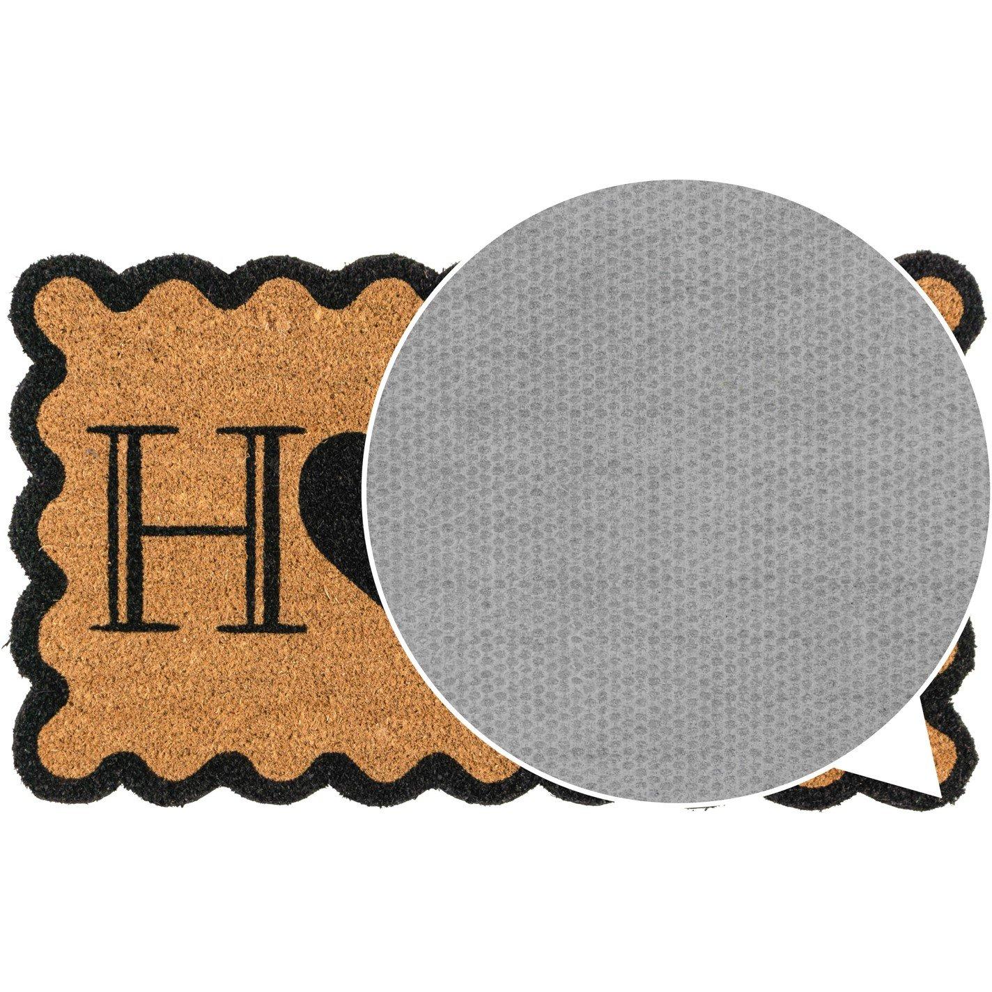 Multi - JVL - JVL Latex Coir - Scalloped Home 40x70cm - 10