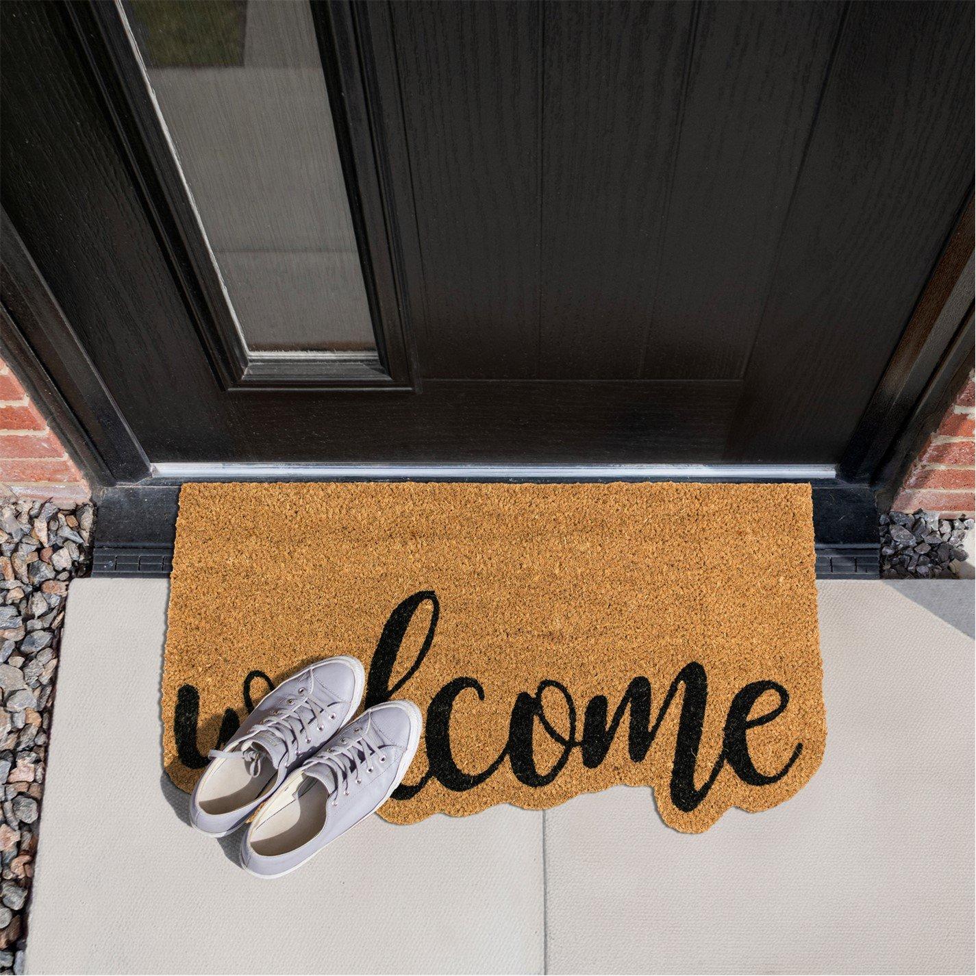 Multi - JVL - Latex Shaped Coir - Welcome 40x70cm - 1
