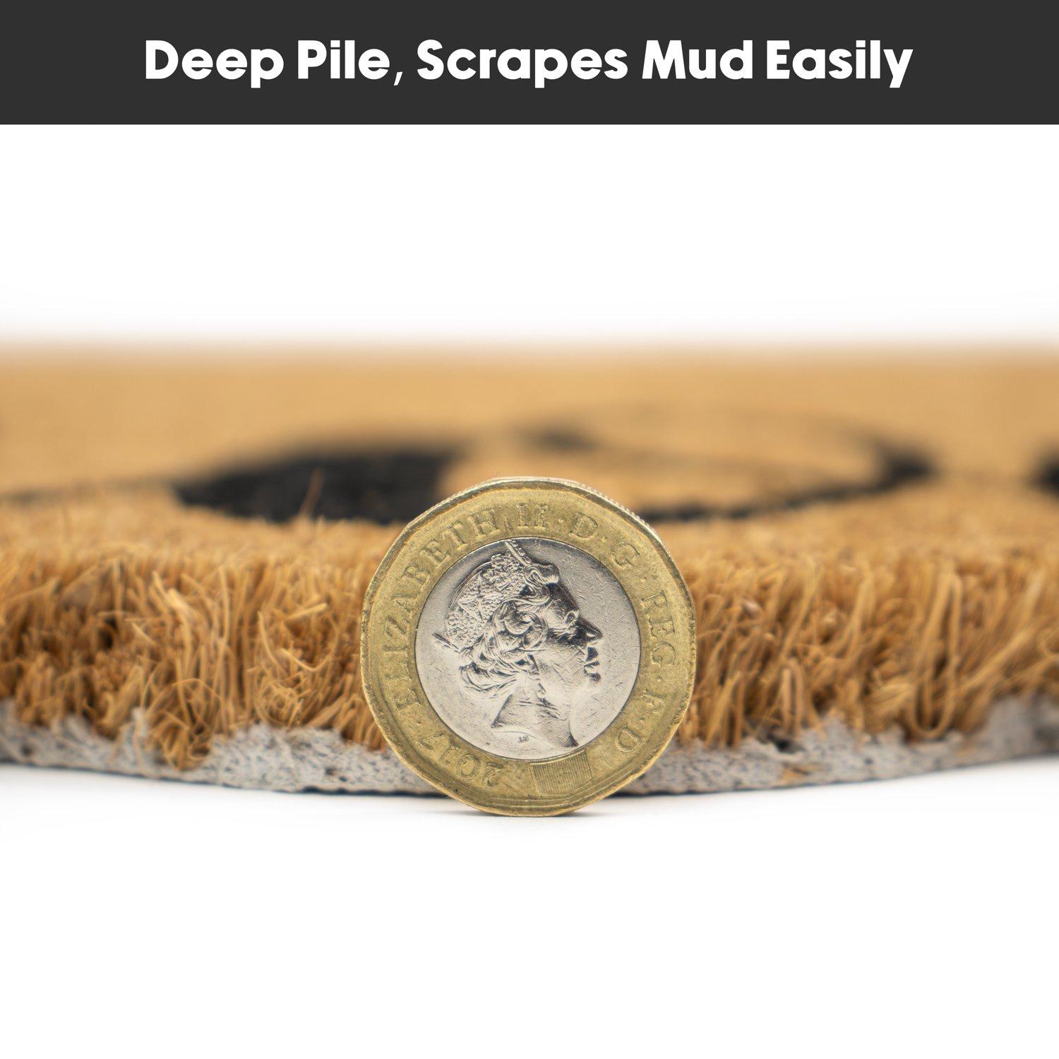 Multi - JVL - JVL Latex Shaped Coir - Welcome 40x70cm - 6